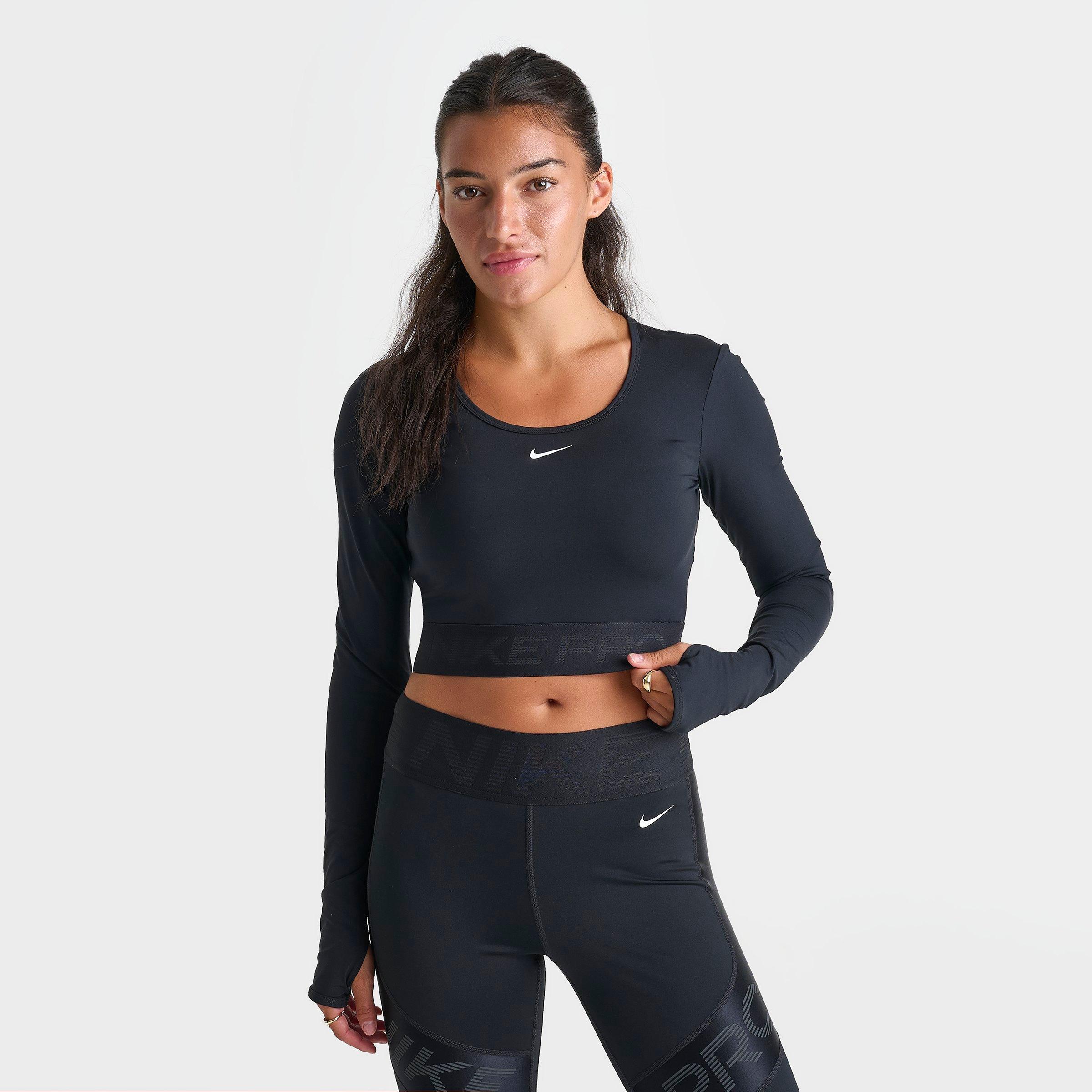 Women's Nike Pro Dri-FIT Cropped Long-Sleeve Top