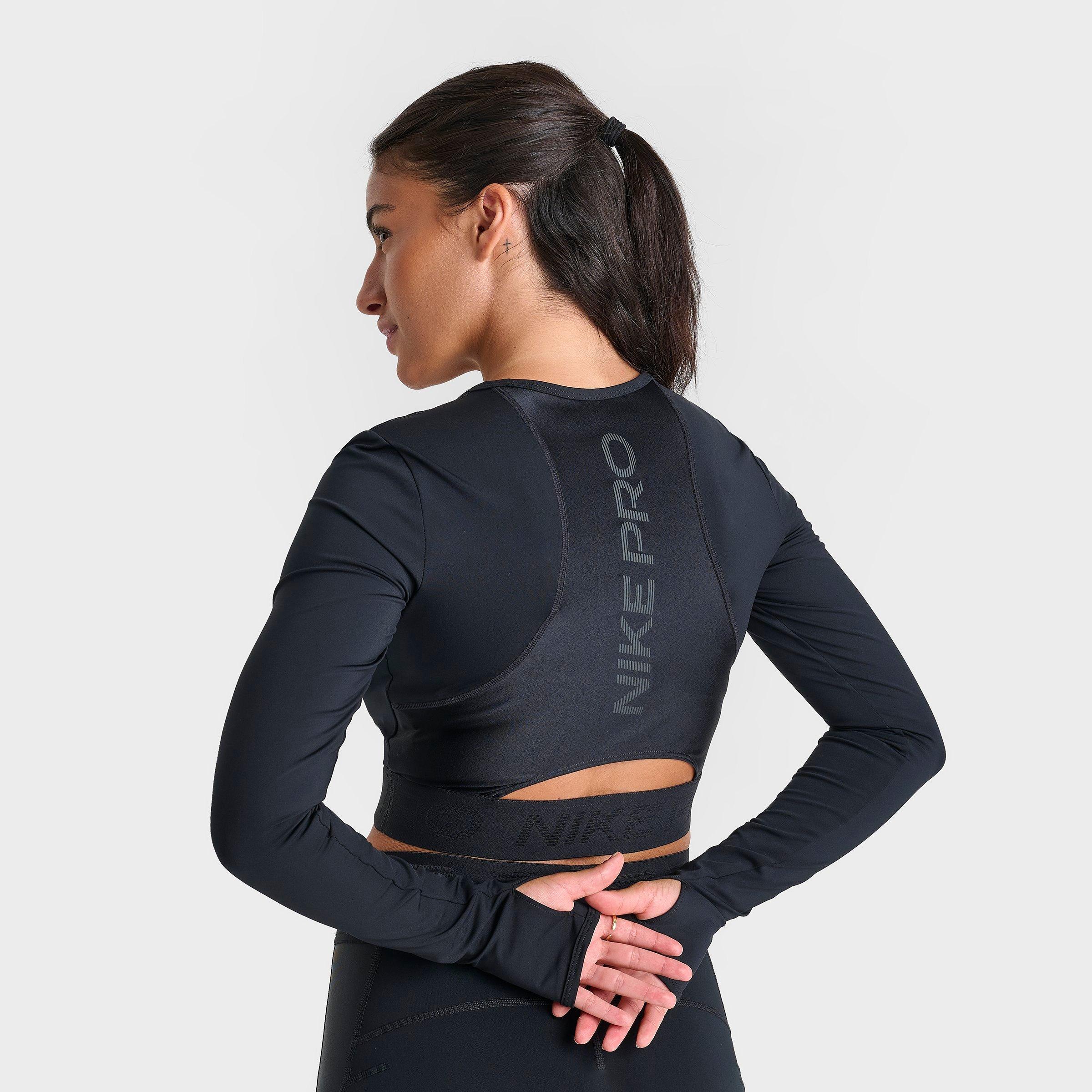 Women's Nike Pro Dri-FIT Cropped Long-Sleeve Top