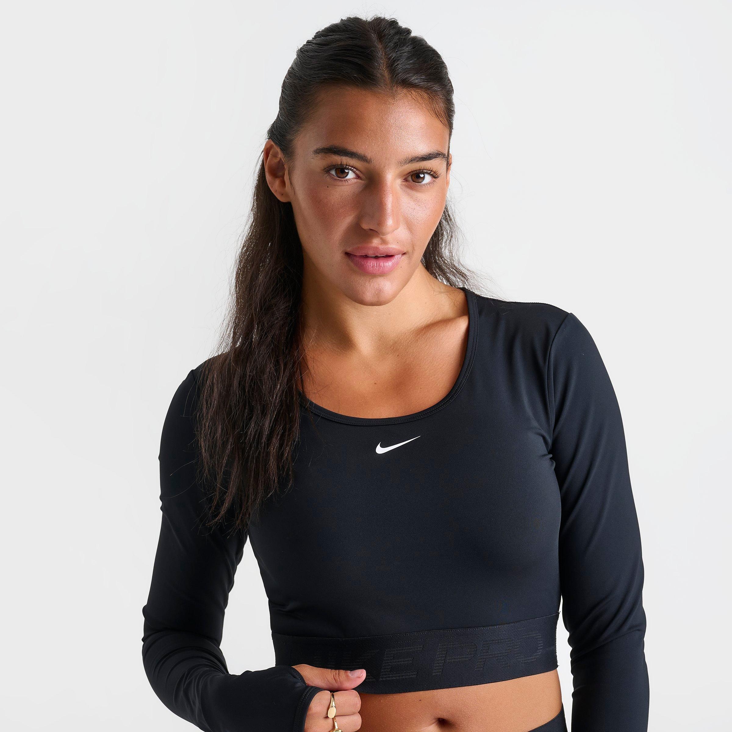Women's Nike Pro Dri-FIT Cropped Long-Sleeve Top