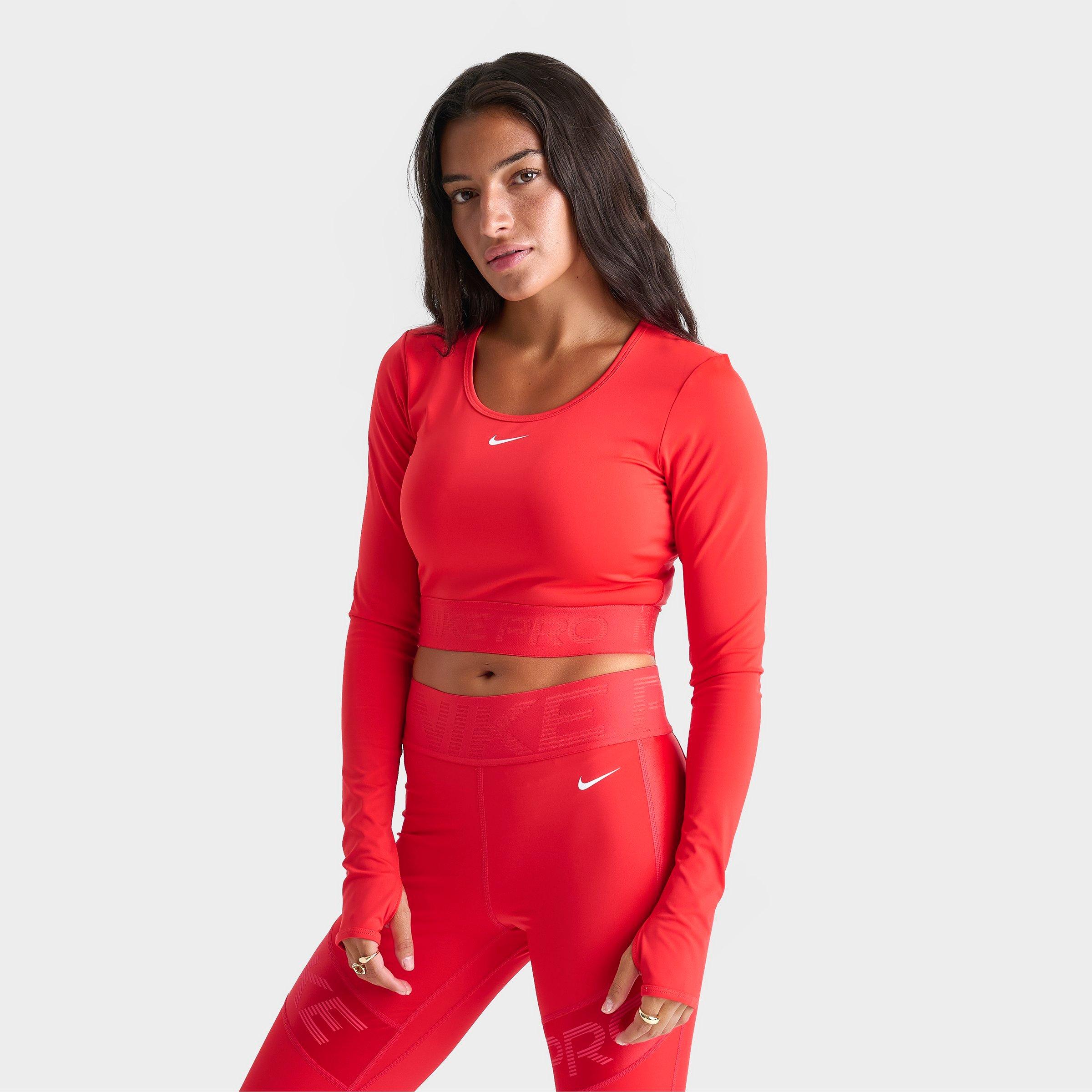 Women's Nike Pro Dri-FIT Cropped Long-Sleeve Top | JD Sports
