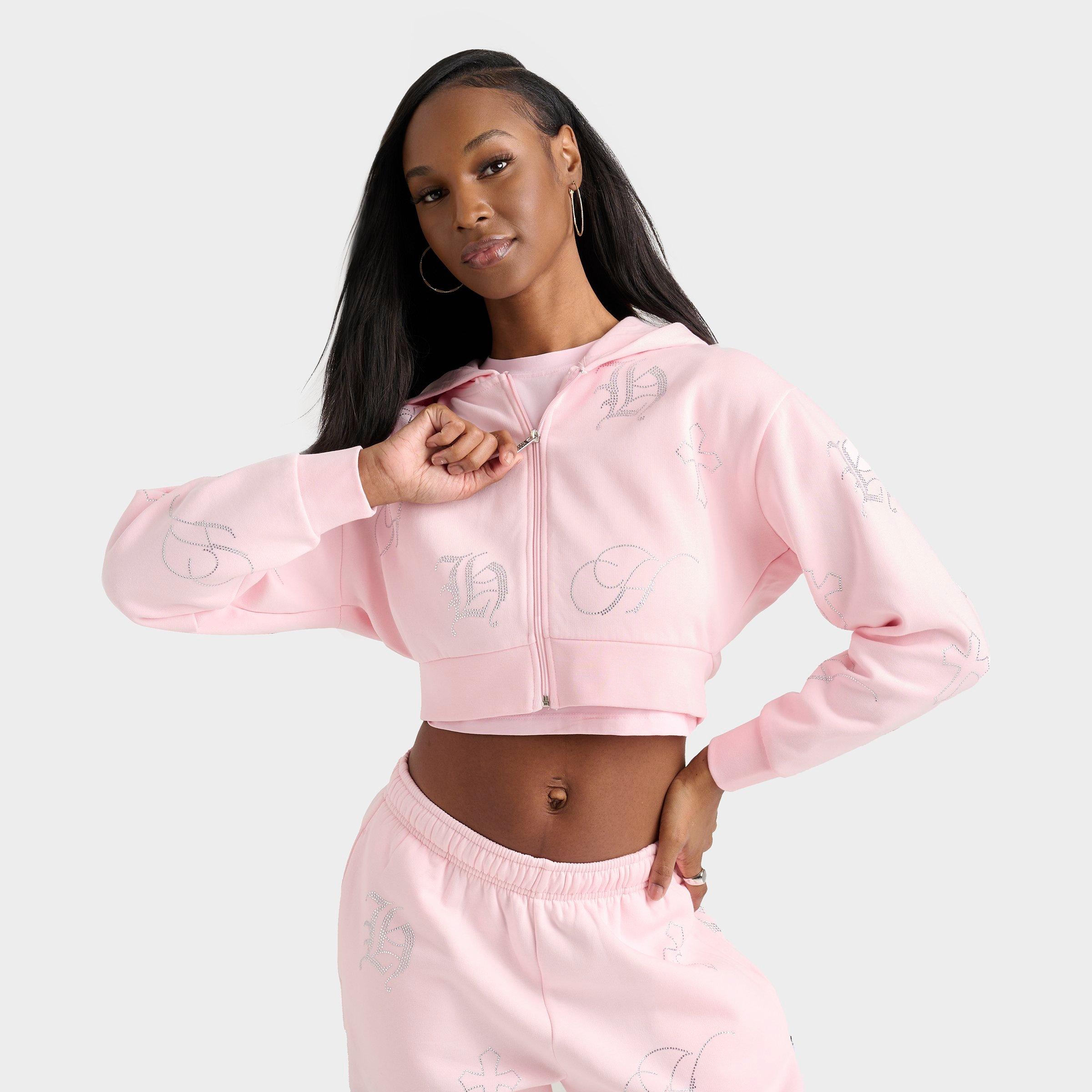 Women's Hoodrich Crystal Crop Full-Zip Hoodie | JD Sports