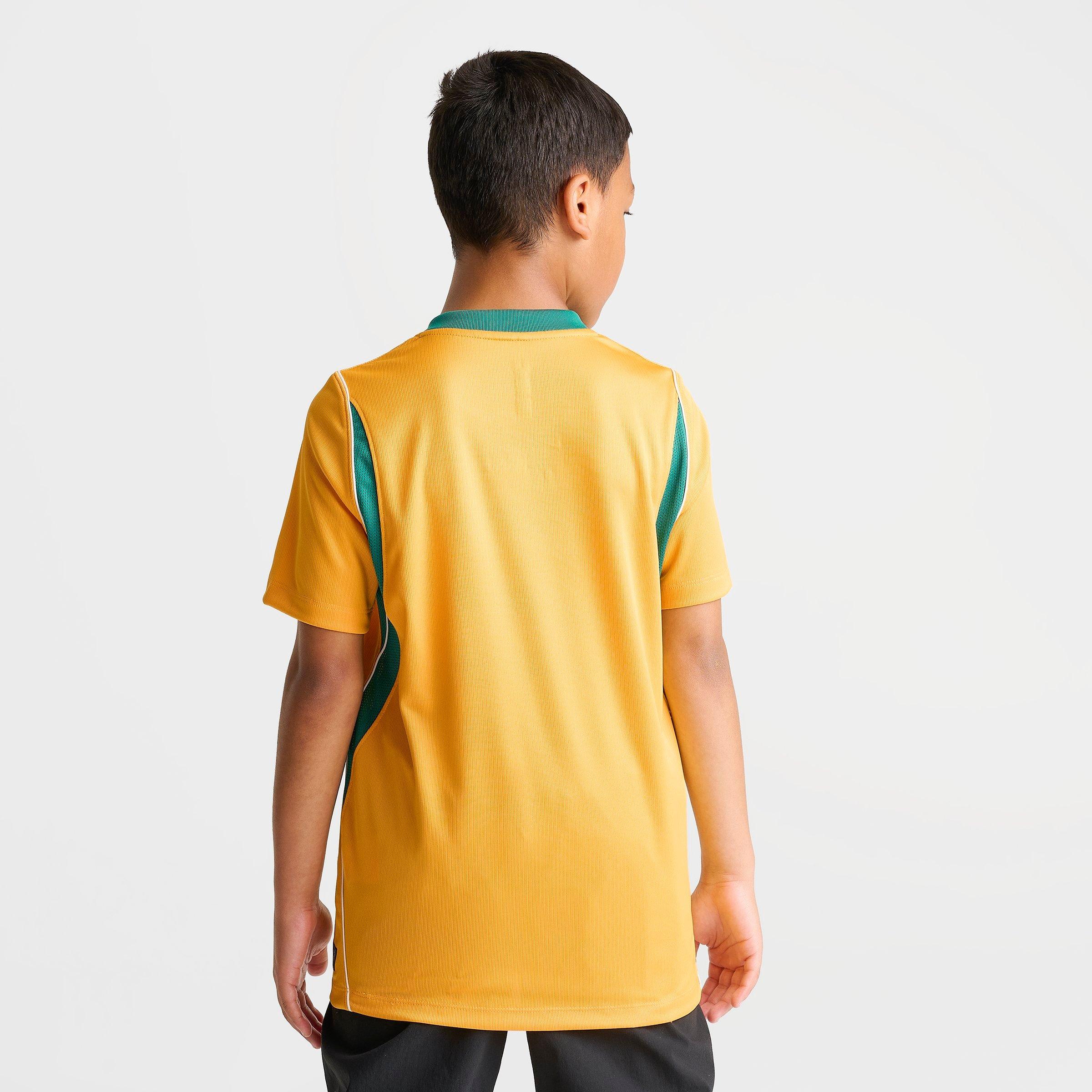 Big Kids' Nike Australia 26 Stadium Home Dri-FIT Replica Soccer Jersey