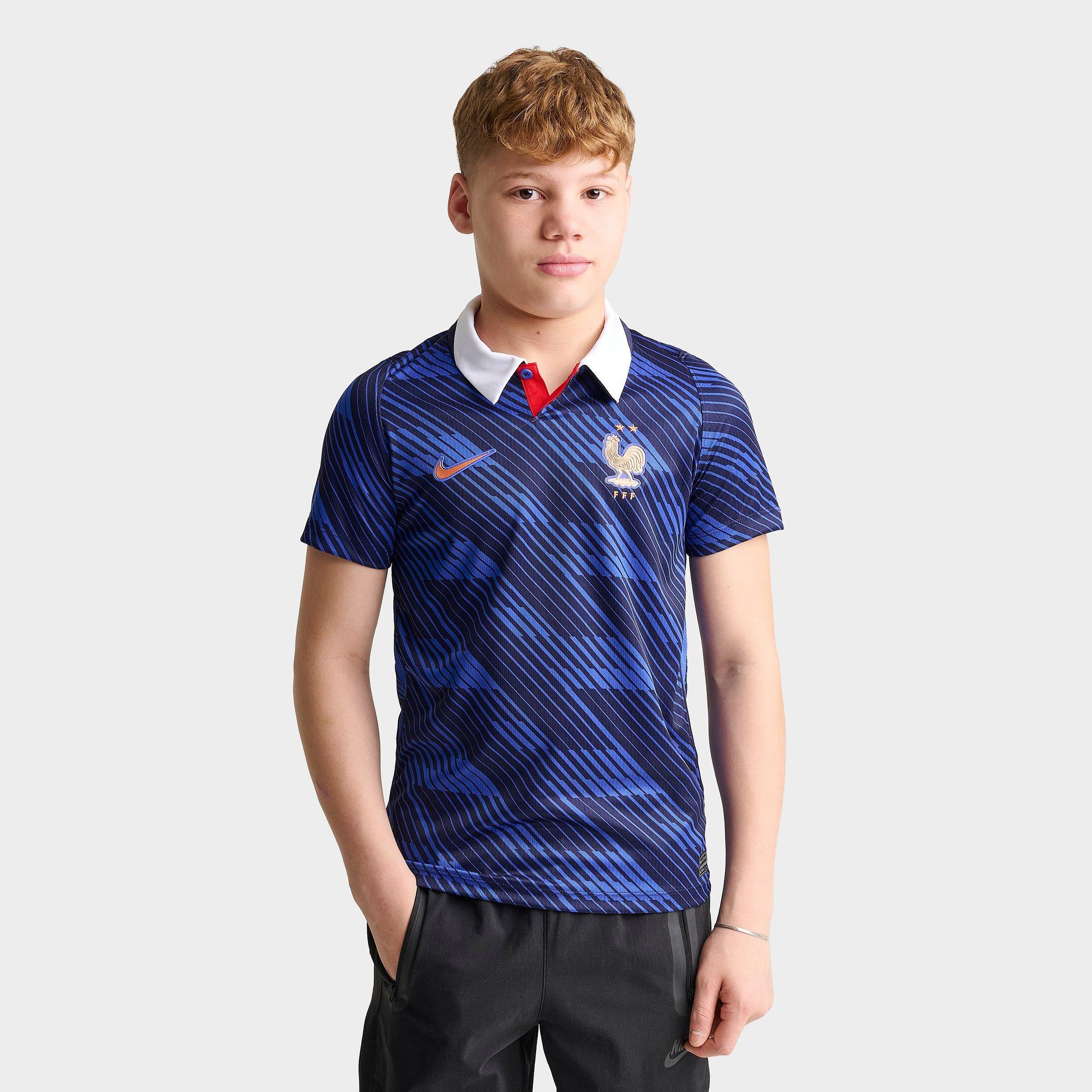 Big Kids' Nike France 26 Stadium Home Dri-FIT Replica Soccer Jersey