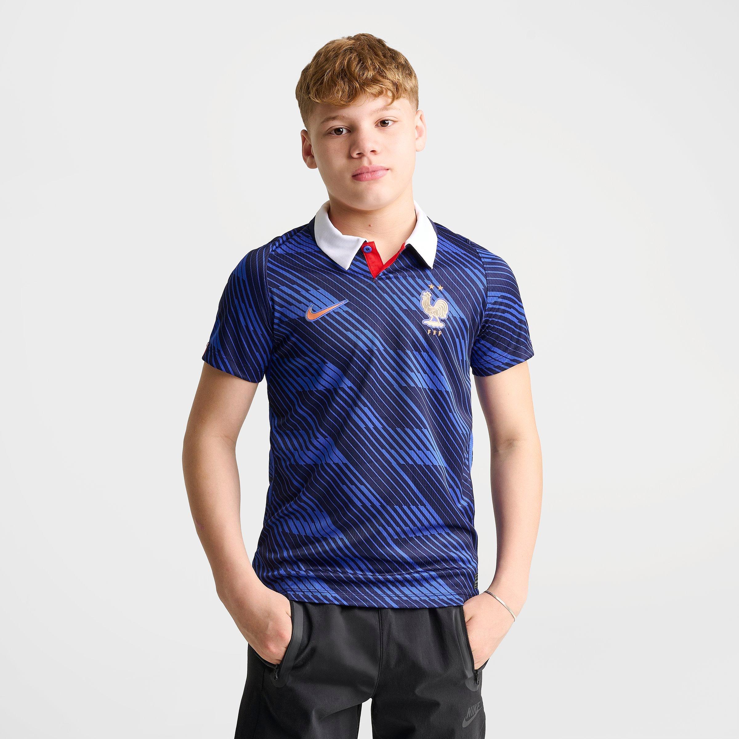 Big Kids' Nike France 26 Stadium Home Dri-FIT Replica Soccer Jersey