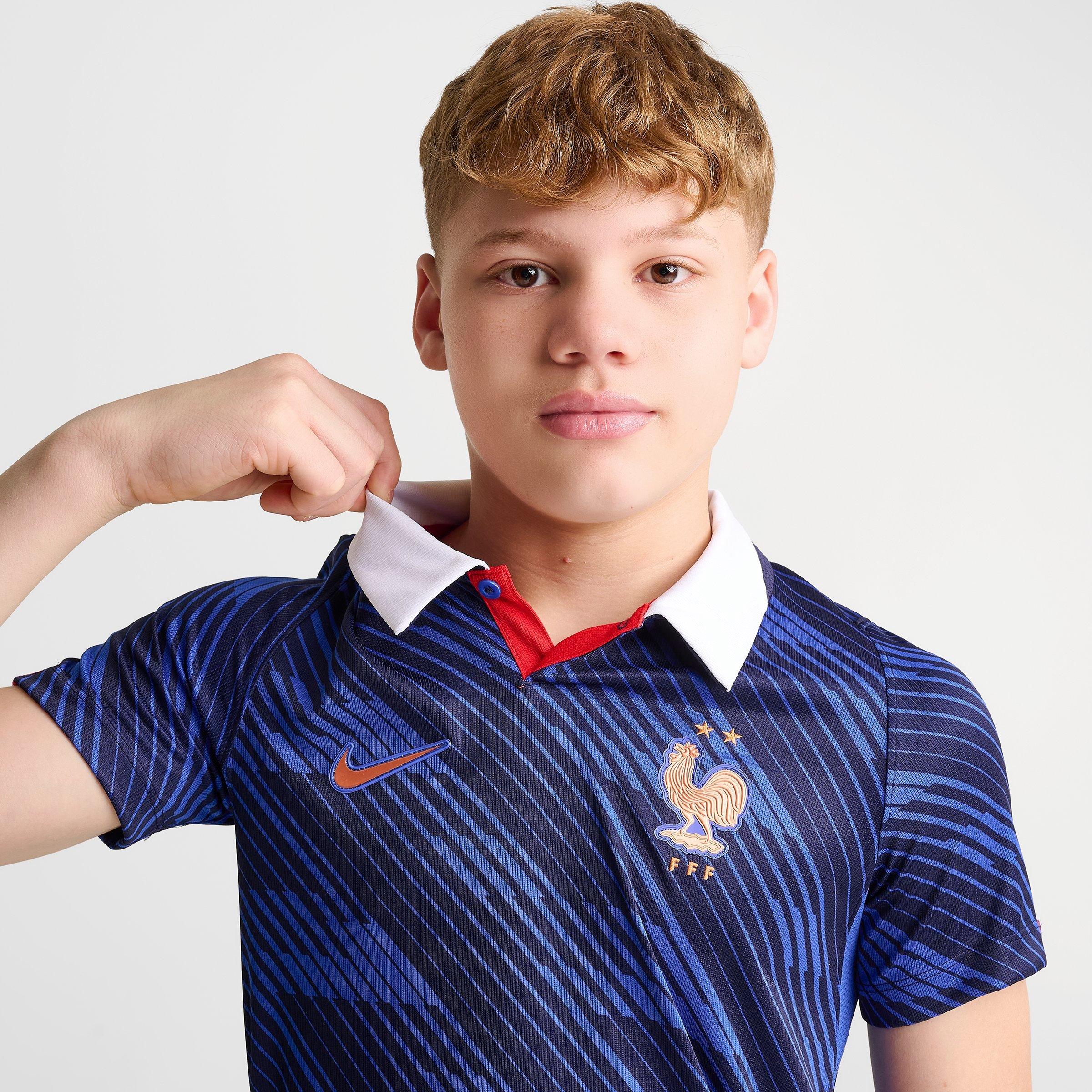 Big Kids' Nike France 26 Stadium Home Dri-FIT Replica Soccer Jersey