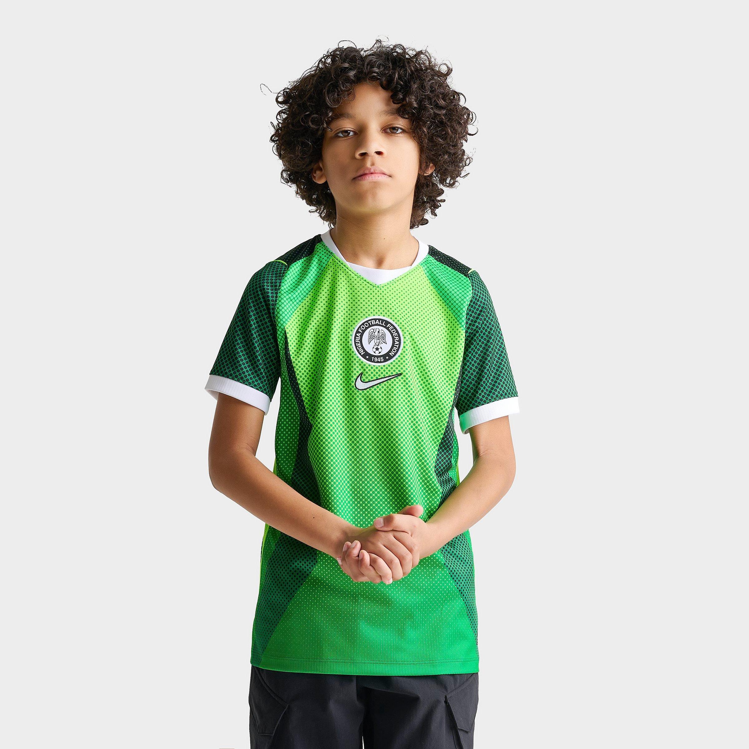 Big Kids' Nike Nigeria 26 Stadium Home Dri-FIT Replica Soccer Jersey
