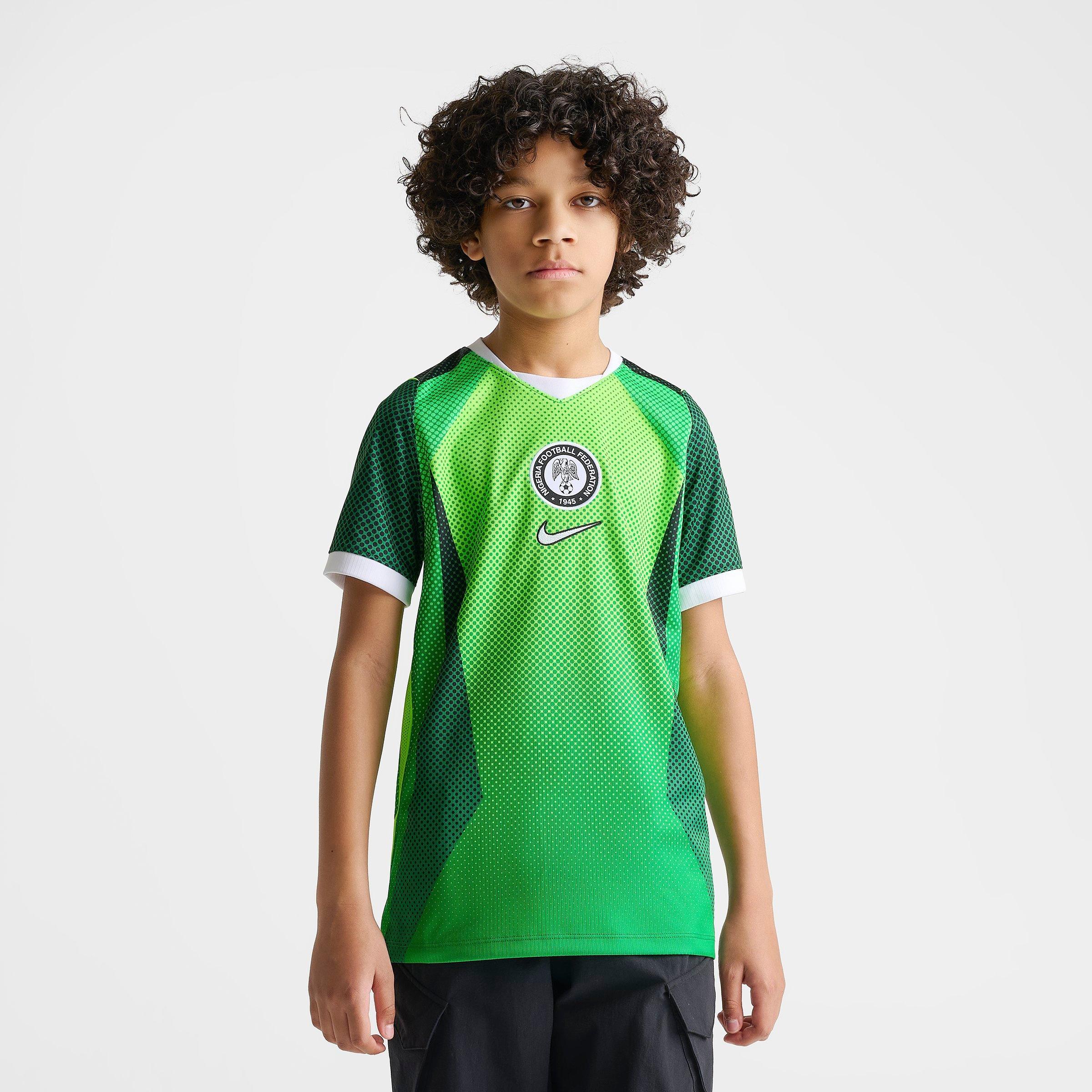 Big Kids' Nike Nigeria 26 Stadium Home Dri-FIT Replica Soccer Jersey