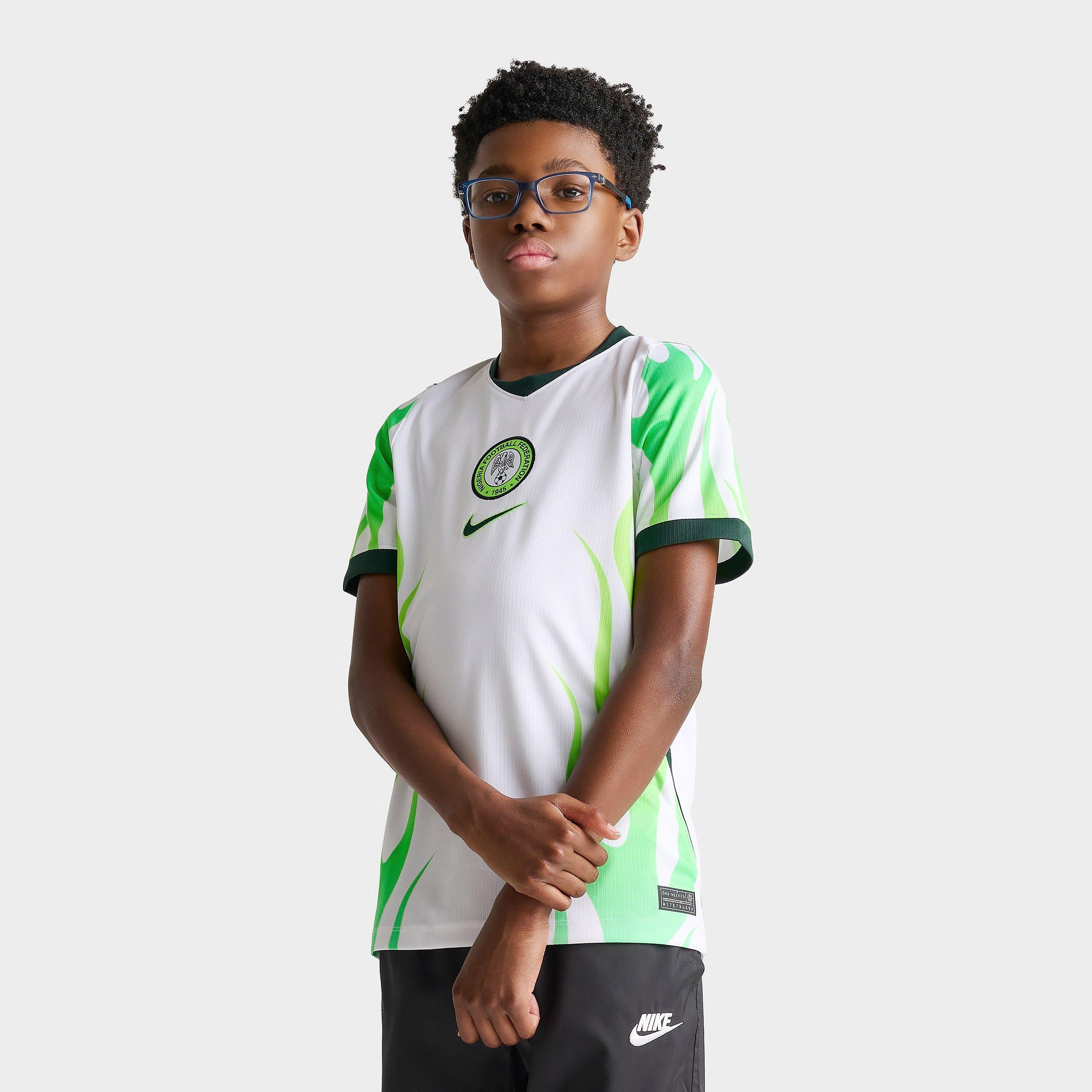 Big Kids' Nike Nigeria 26 Stadium Away Dri-FIT Replica Soccer Jersey