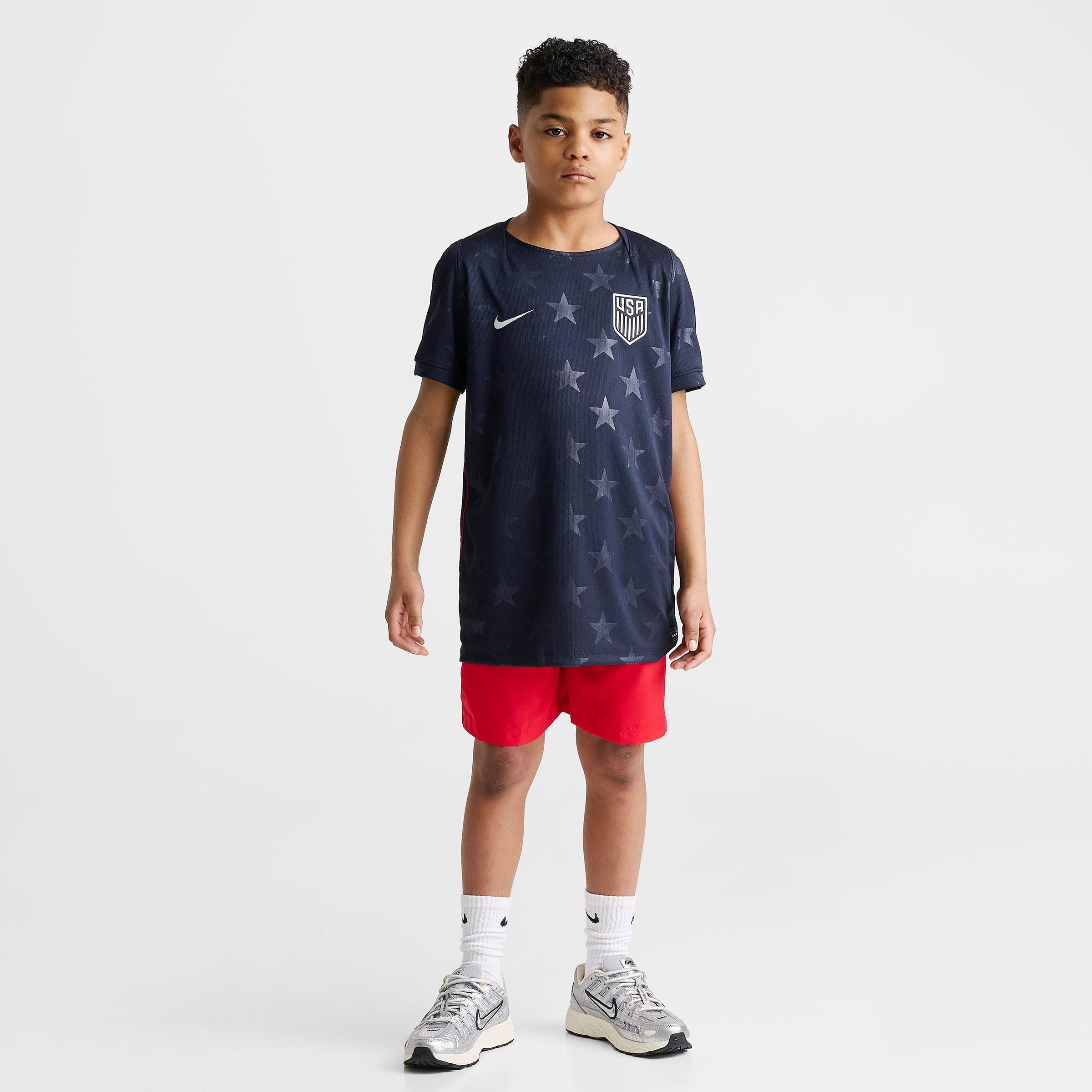 Big Kids' Nike USA 26 Stadium Away Dri-FIT Replica Soccer Jersey