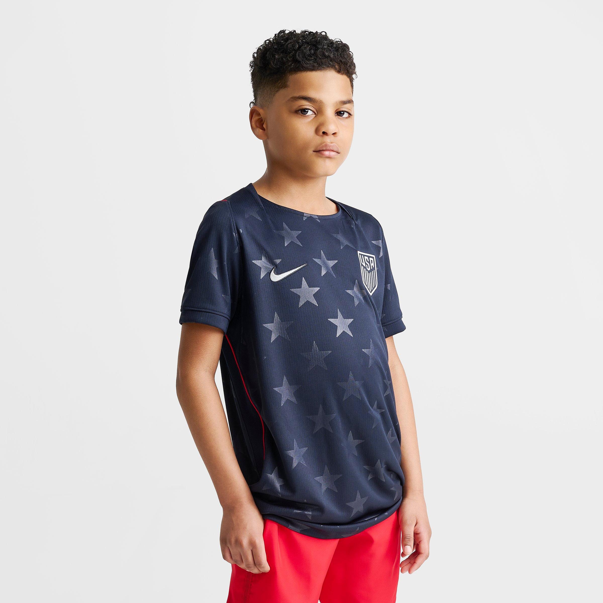 Big Kids' Nike USA 26 Stadium Away Dri-FIT Replica Soccer Jersey