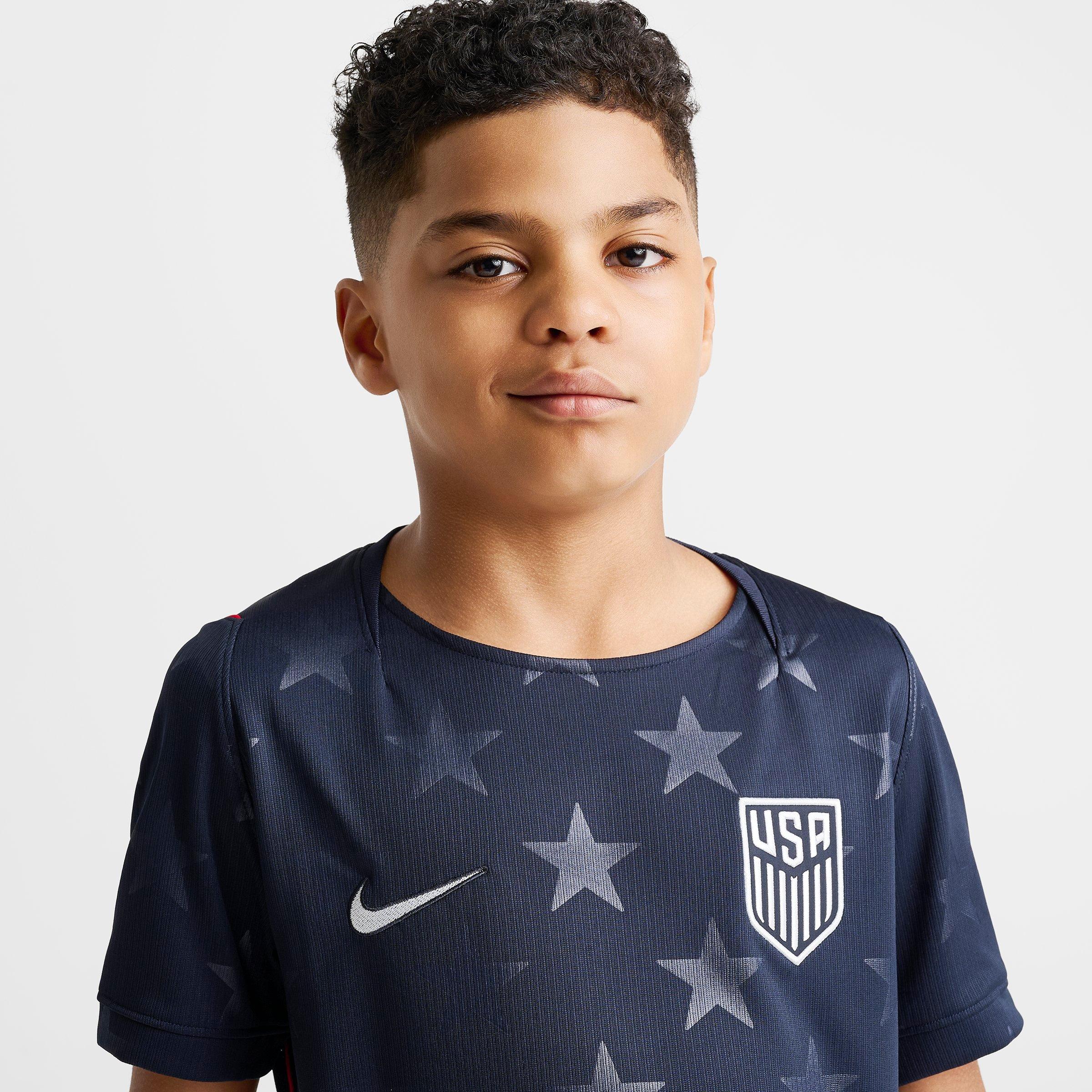 Big Kids' Nike USA 26 Stadium Away Dri-FIT Replica Soccer Jersey
