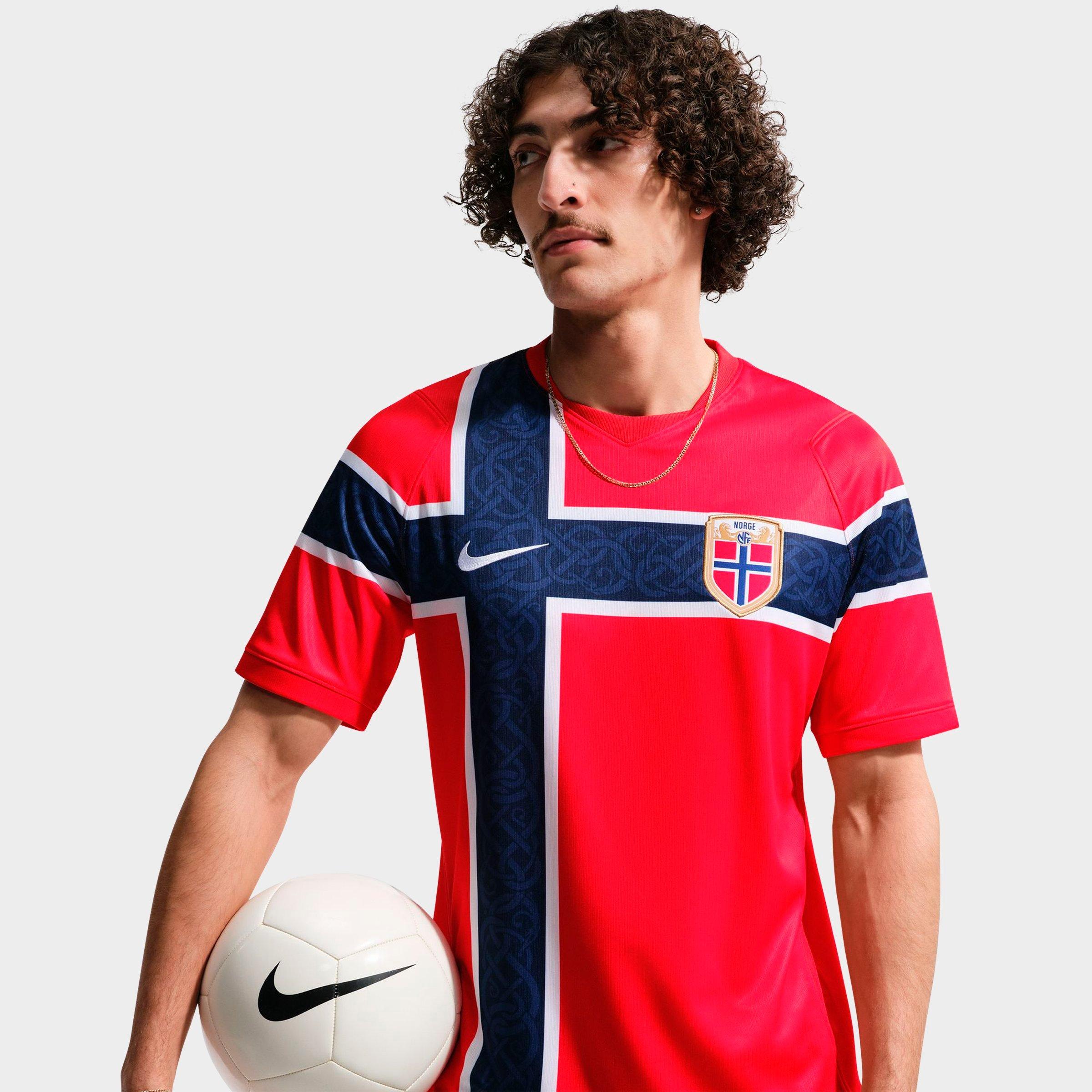 Men's Nike Norway 2026 Stadium Home Dri-FIT Replica Soccer Jersey