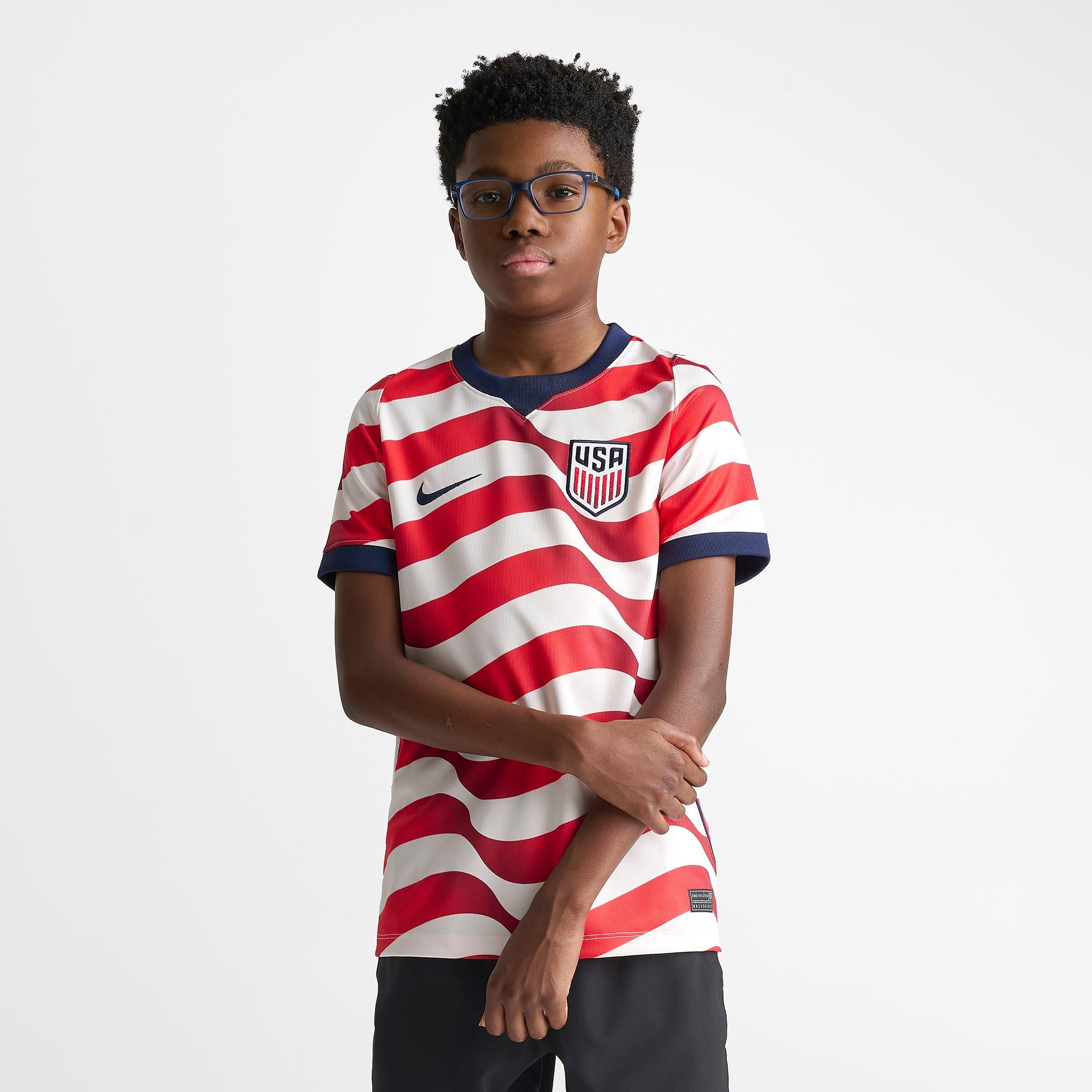 Big Kids' Nike USA 26 Stadium Home Dri-FIT Replica Soccer Jersey