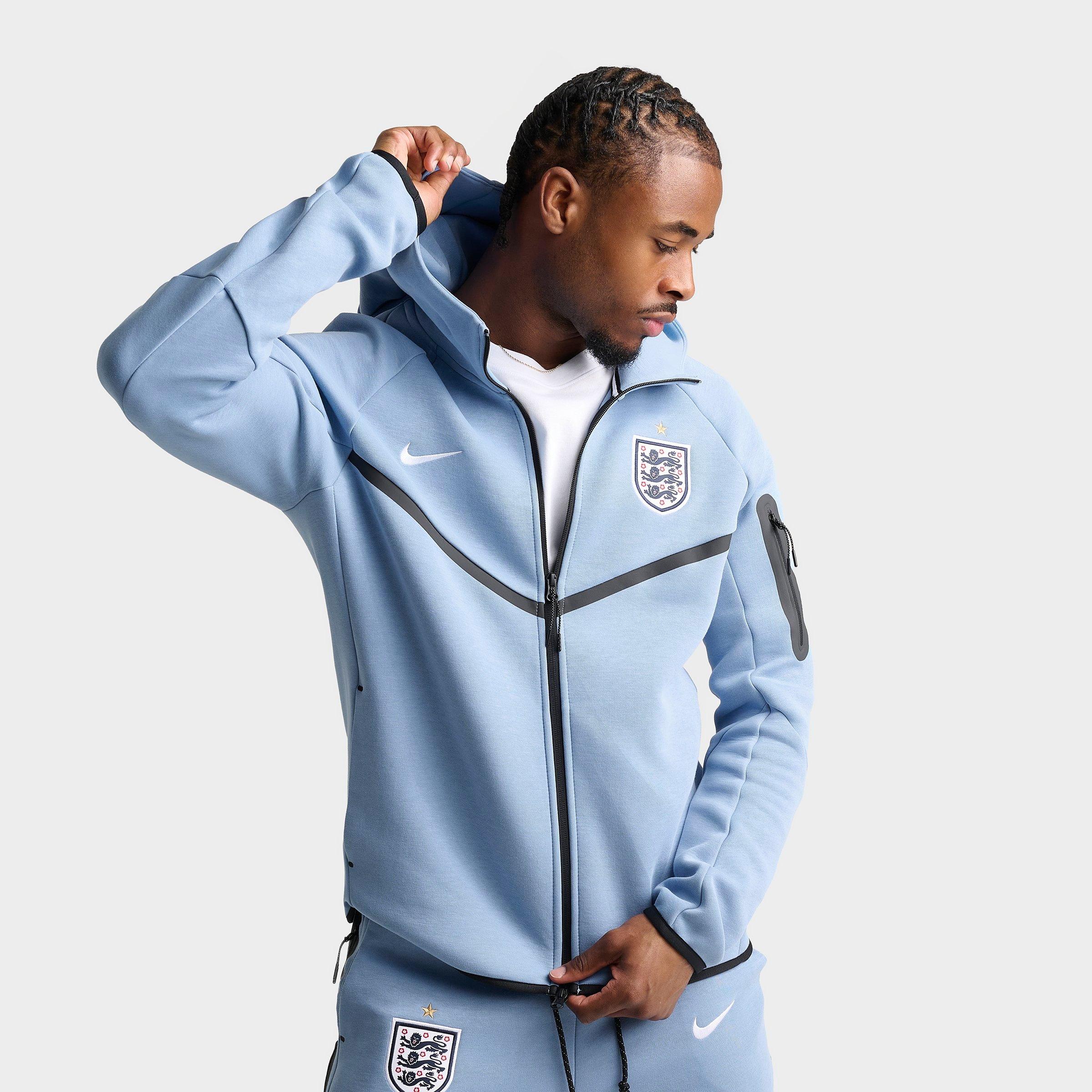 Men's Nike England Soccer Tech Fleece Windrunner Full-Zip Hoodie