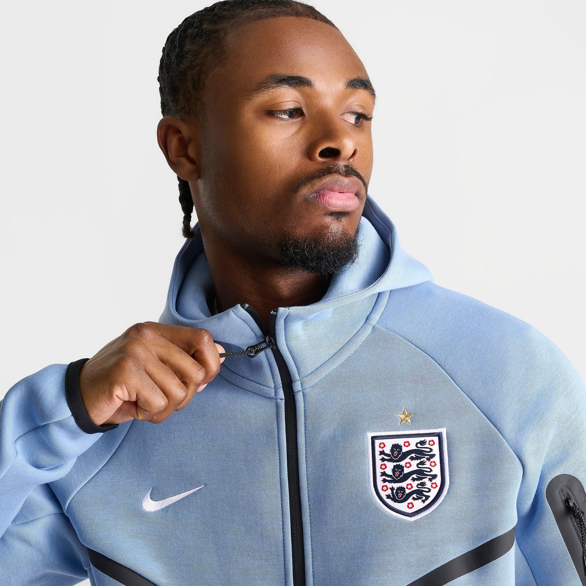 Men's Nike England Soccer Tech Fleece Windrunner Full-Zip Hoodie