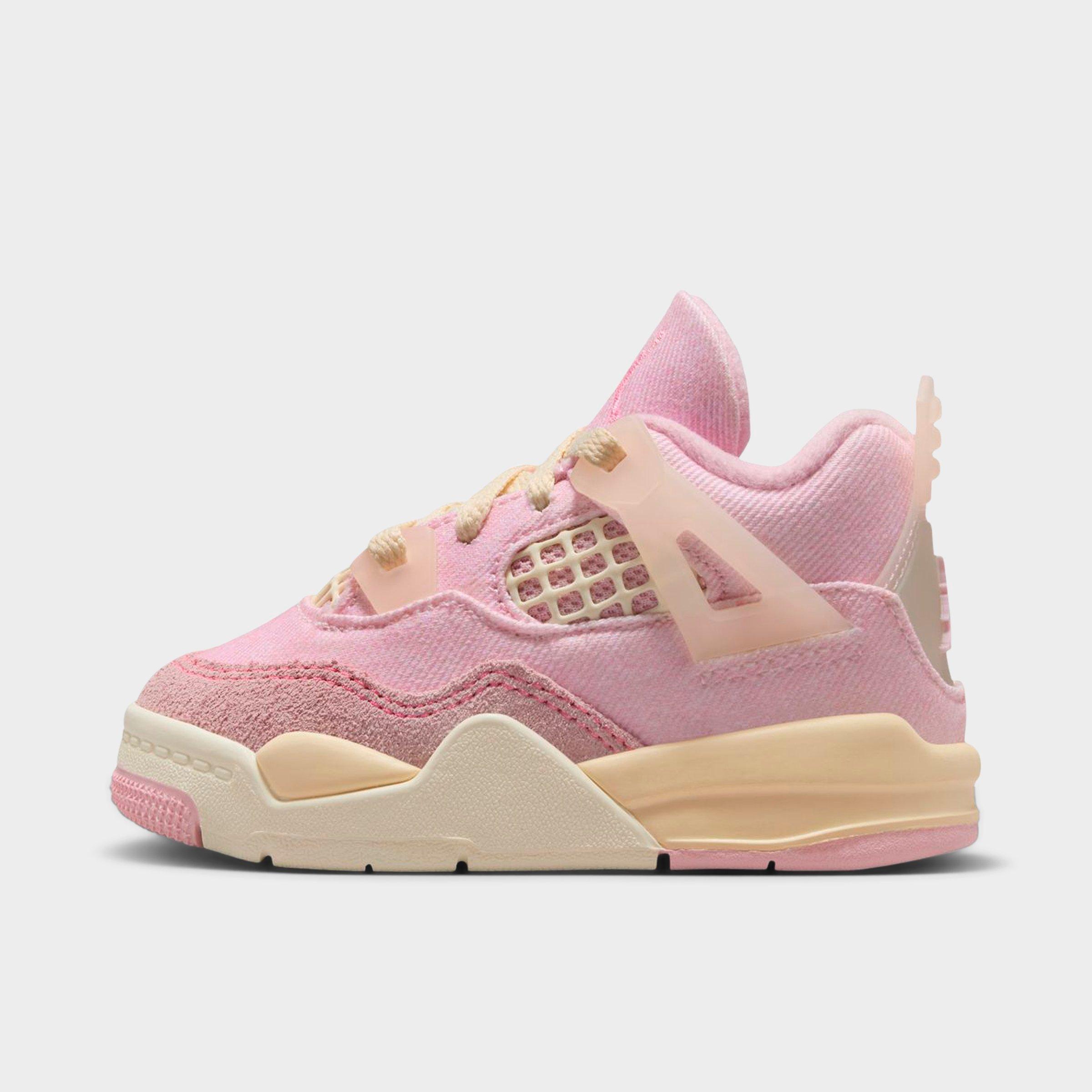 Kids' Toddler Air Jordan Retro 4 Textile Basketball Shoes | JD Sports