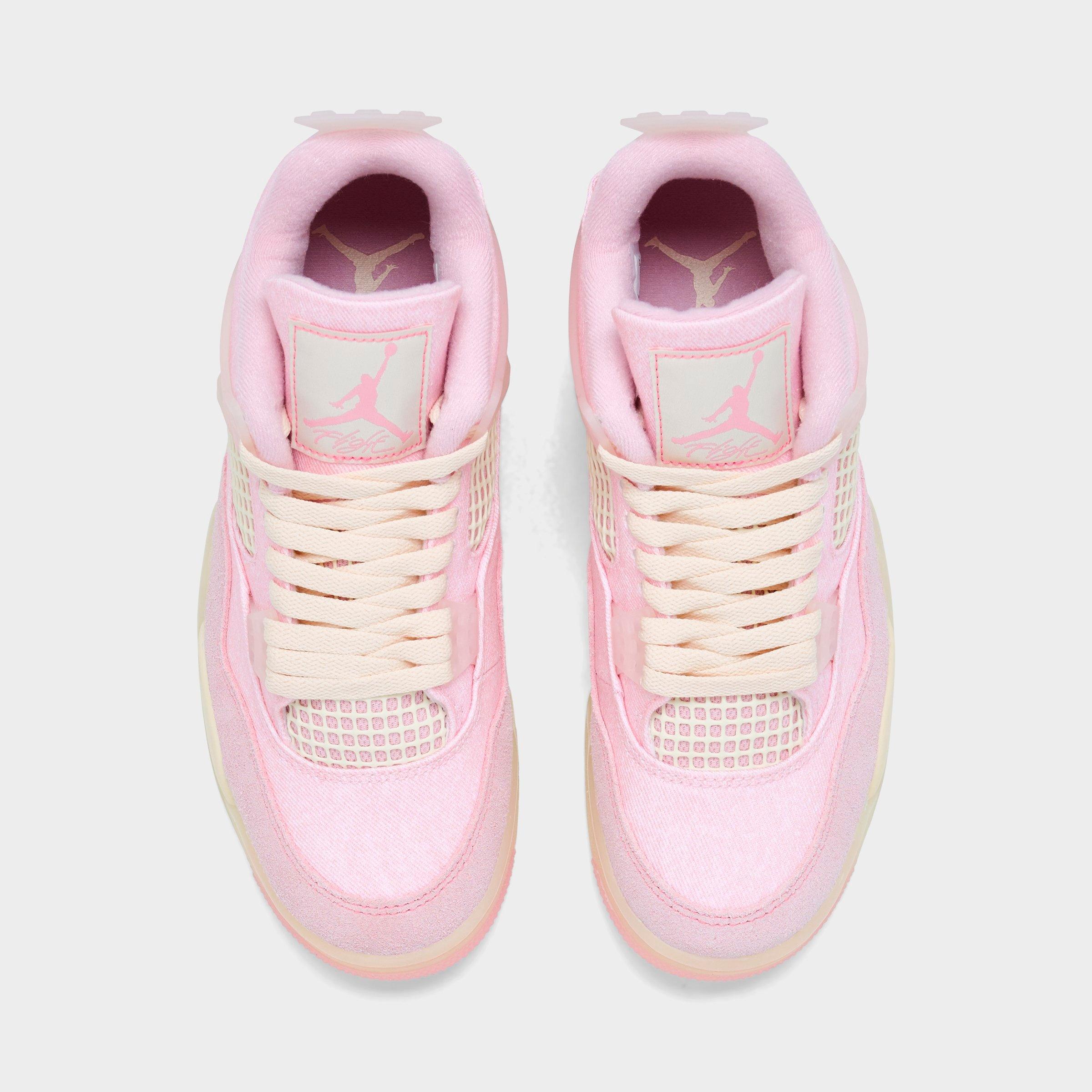 Women's Air Jordan Retro 4 Textile Casual Shoes