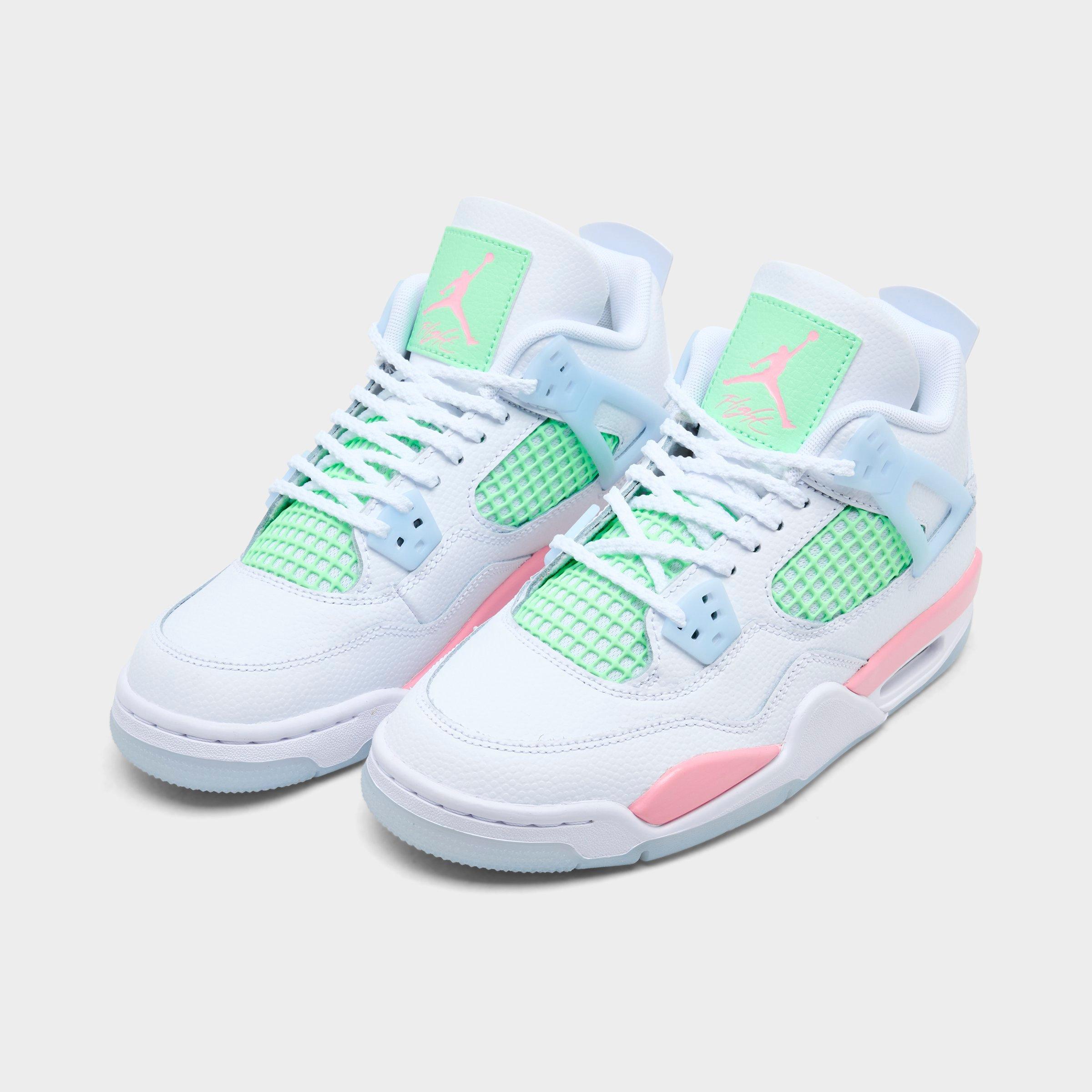 Girls' Big Kids' Air Jordan Retro 4 Basketball Shoes