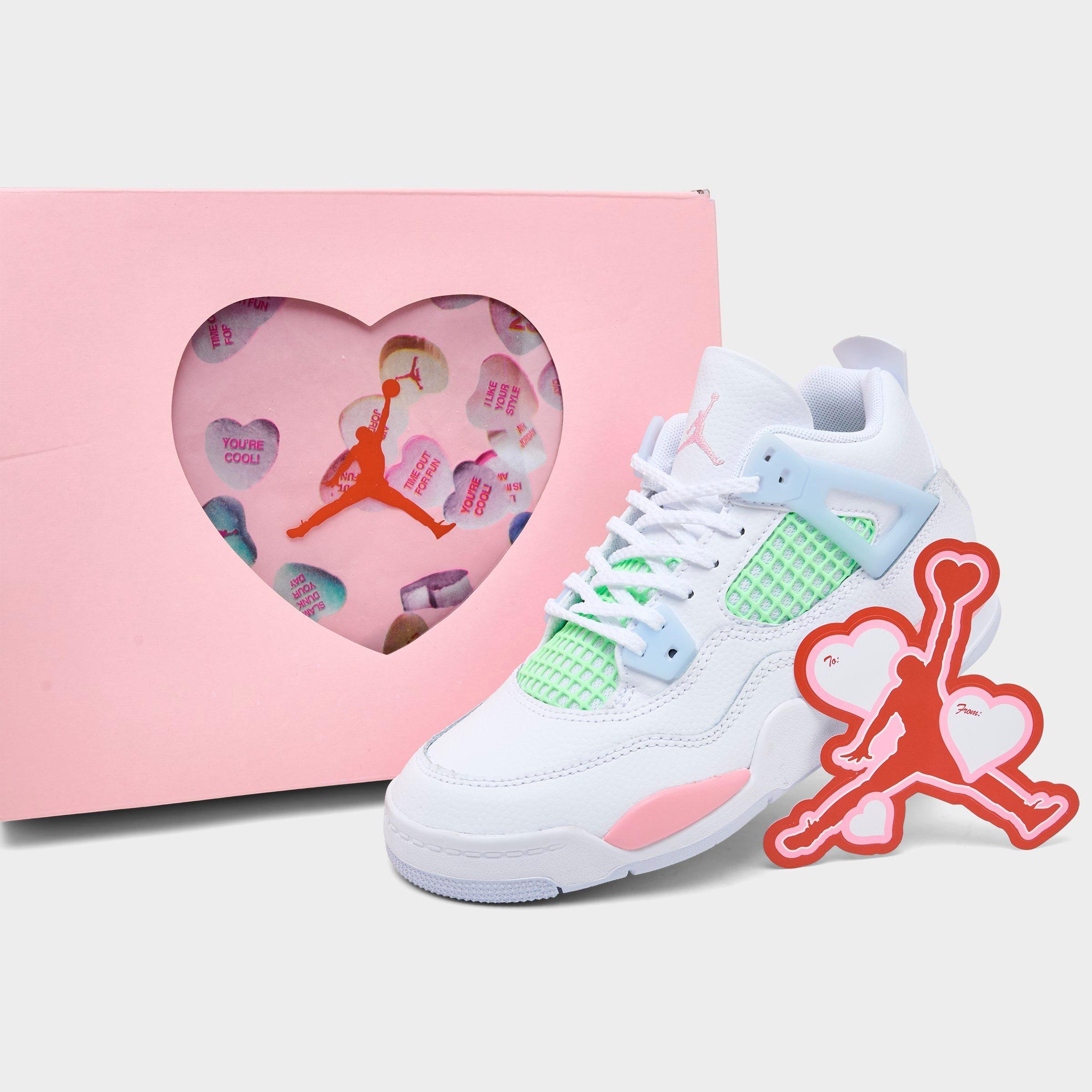 Girls' Little Kids' Air Jordan Retro 4 Basketball Shoes