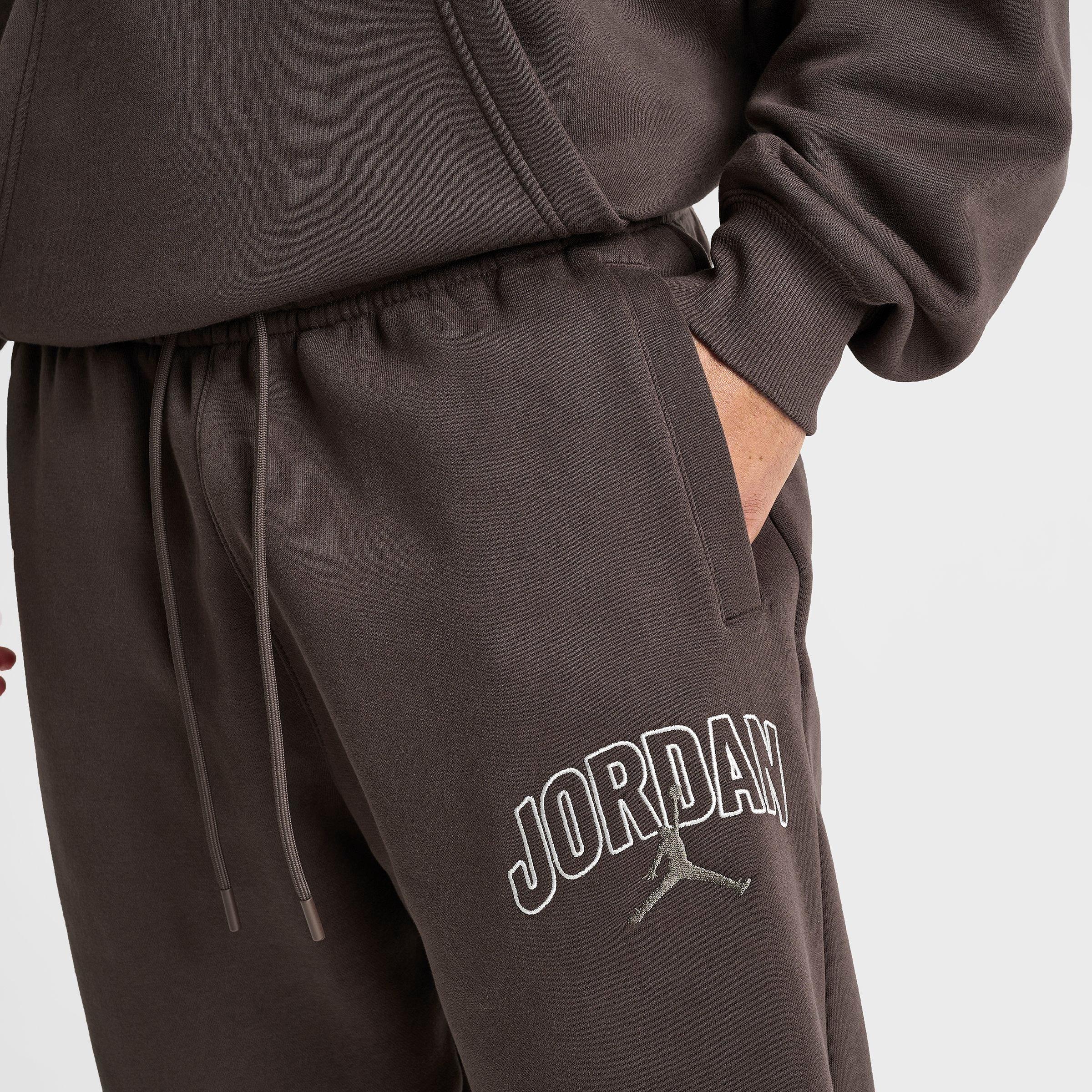 Men's Jordan Brooklyn Fleece Wordmark Logo Oversized Sweatpants