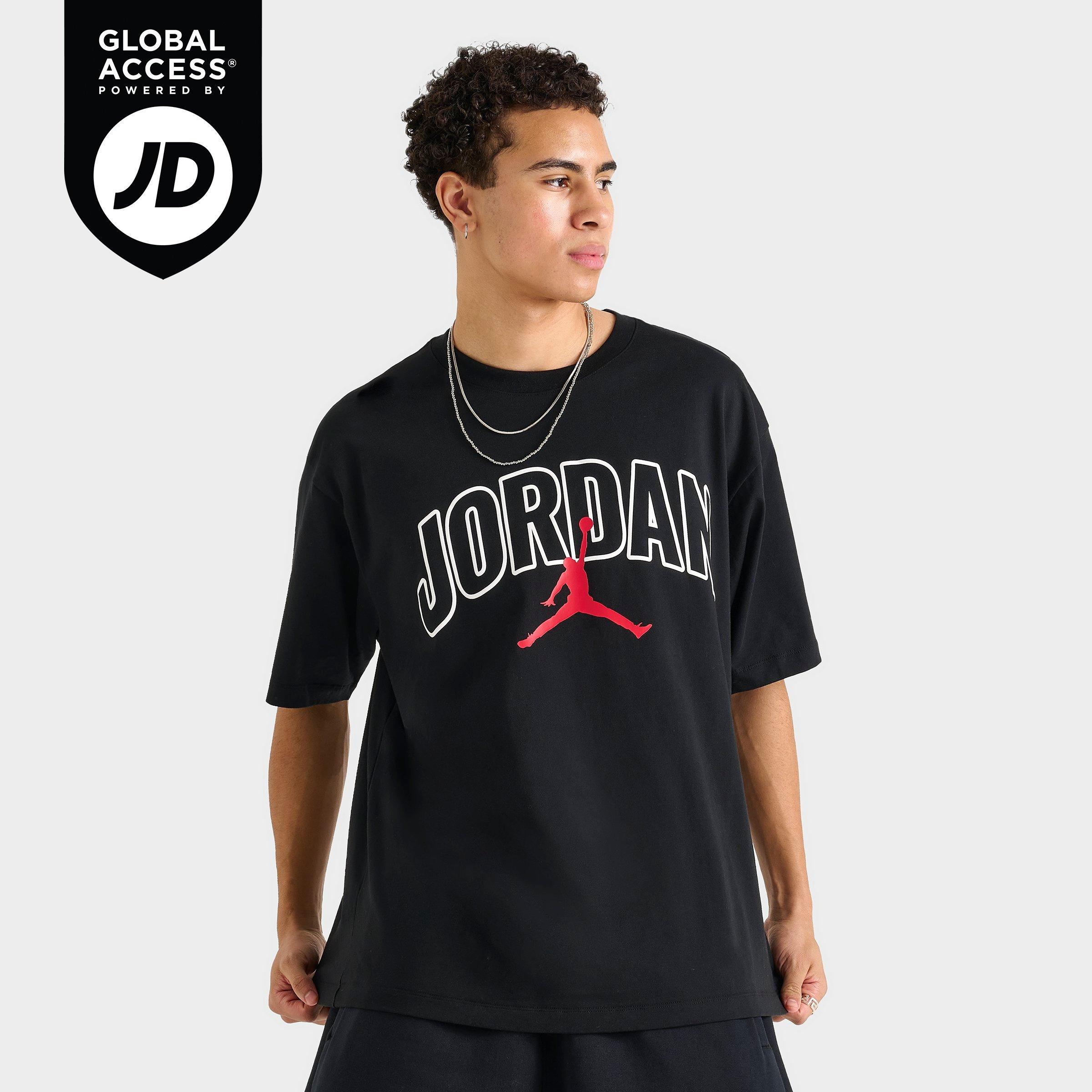 ☆海外発送☆【Jordan】Brooklyn Men'sワンポイント半袖T-シャツ Men's Jordan Brooklyn Arch Logo T-Shirt | JD Sports