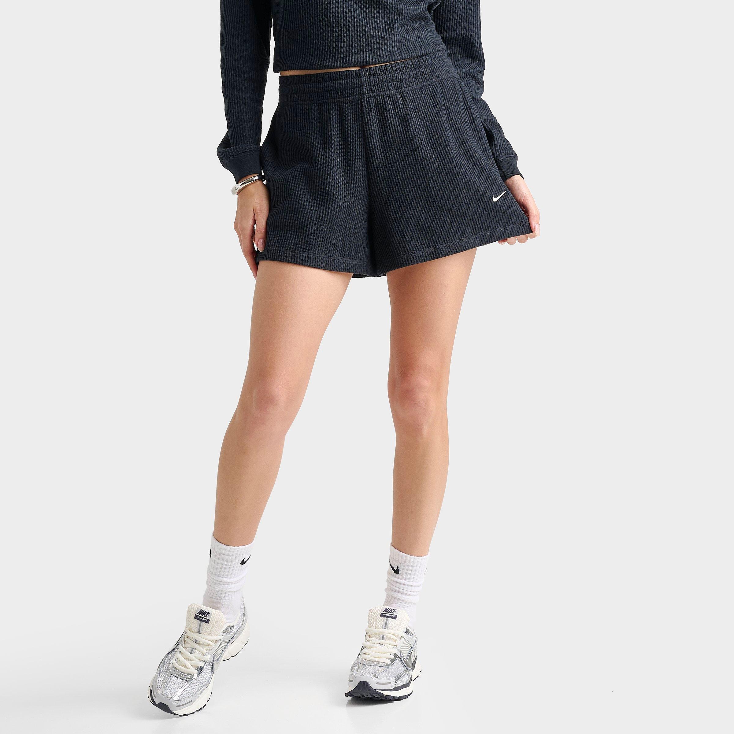 Women's Nike Sportswear Chill Waffle Loose Mid-Rise Shorts | JD Sports