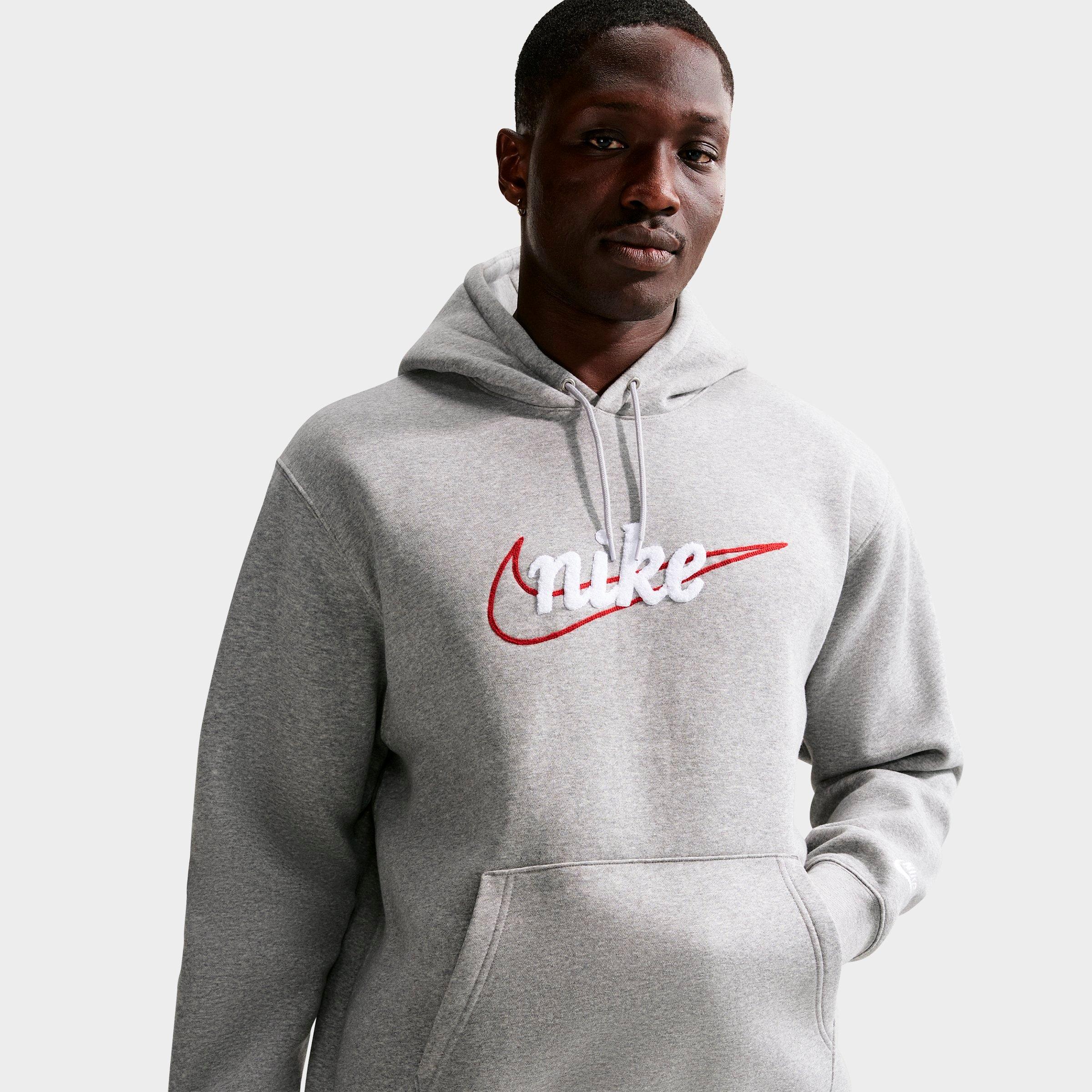 Men's Nike Sportswear Club Chenille Script Pullover Fleece Hoodie