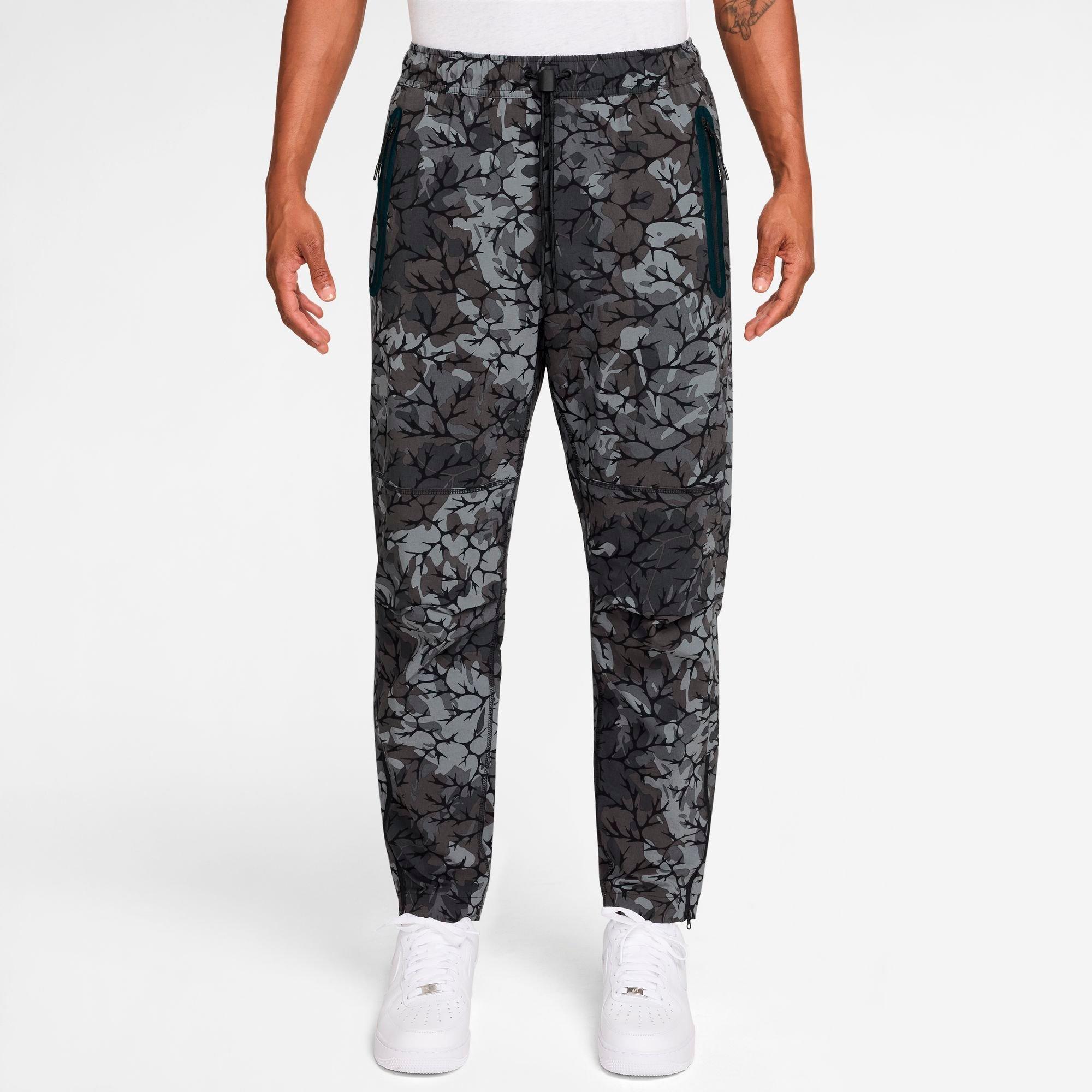 Men's Nike Dri-FIT Allover Camo Print Woven Open-Hem Pants