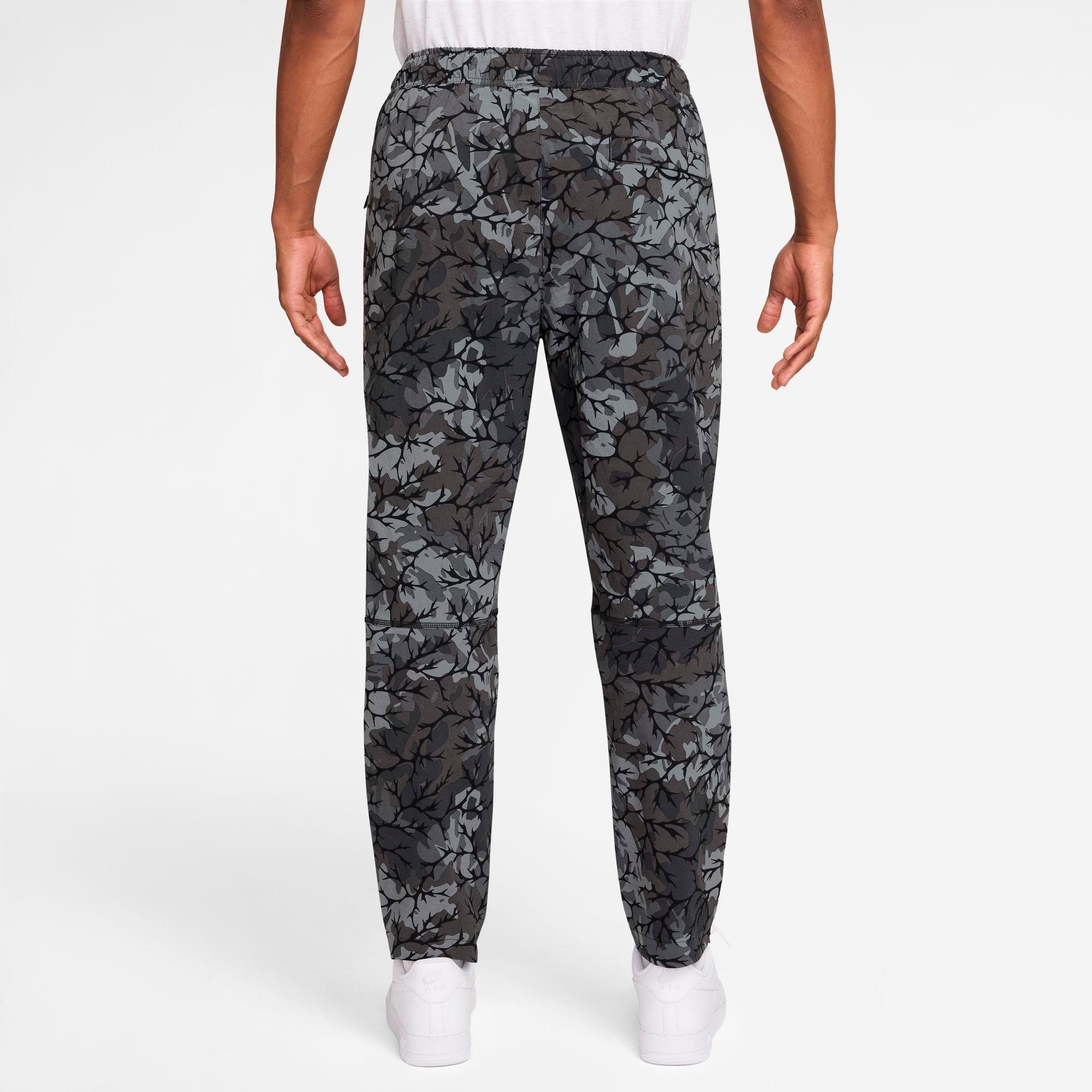 Men's Nike Dri-FIT Allover Camo Print Woven Open-Hem Pants