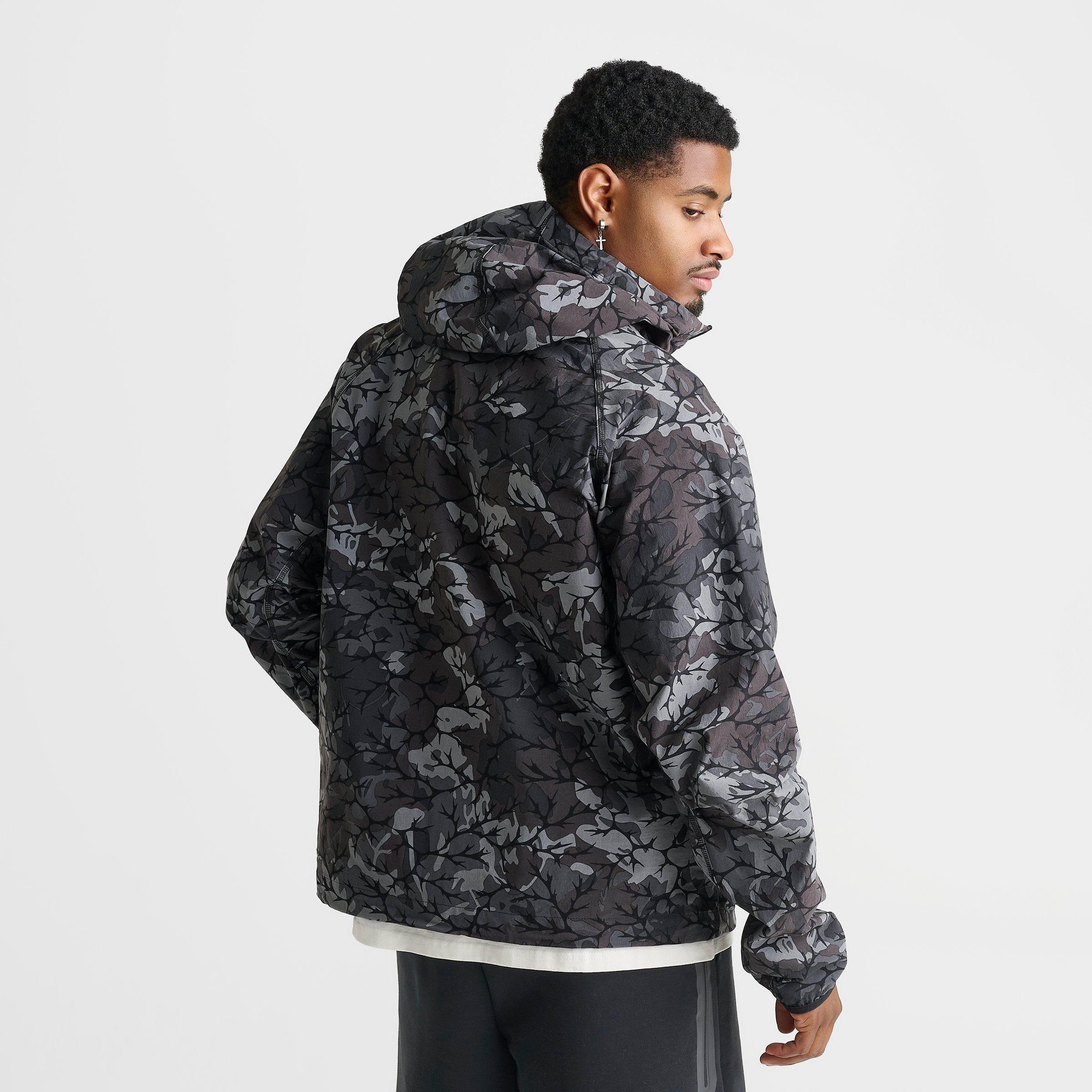 Men's Nike Tech Allover Camo Print Woven Full-Zip Windrunner Jacket
