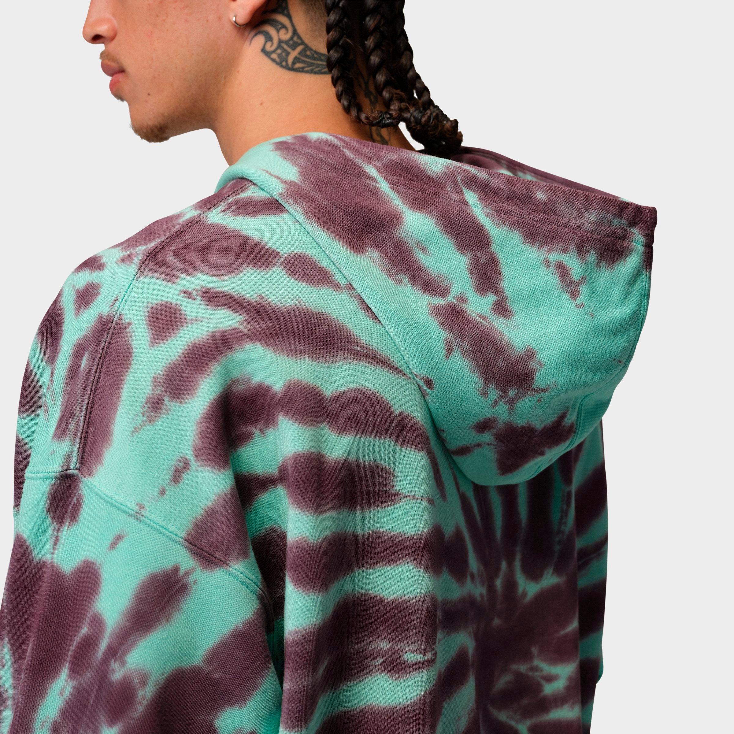 Men's Jordan Brooklyn Fleece Tie-Dye Festival Pullover Hoodie