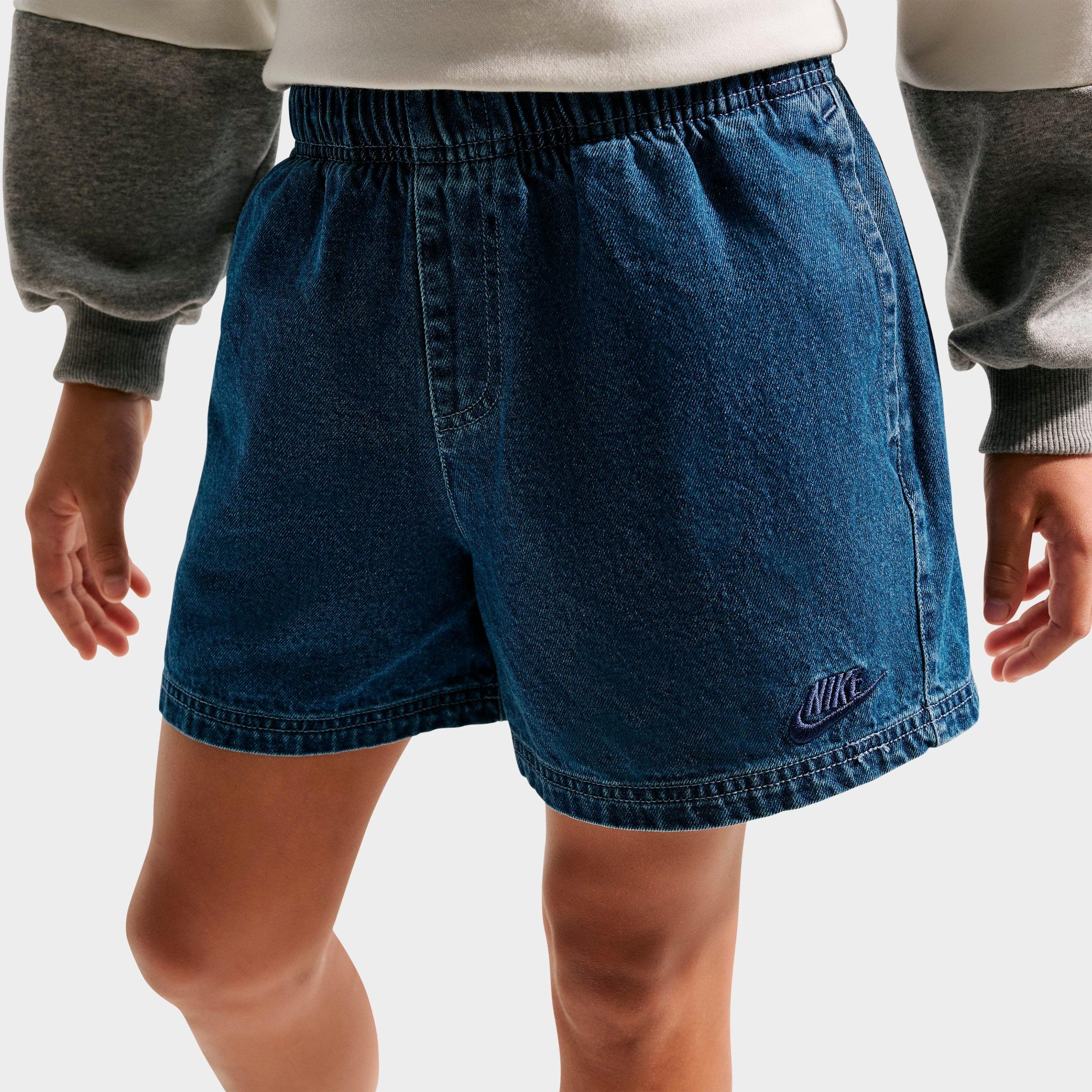 Big Kids' Nike Sportswear Collection Denim Shorts
