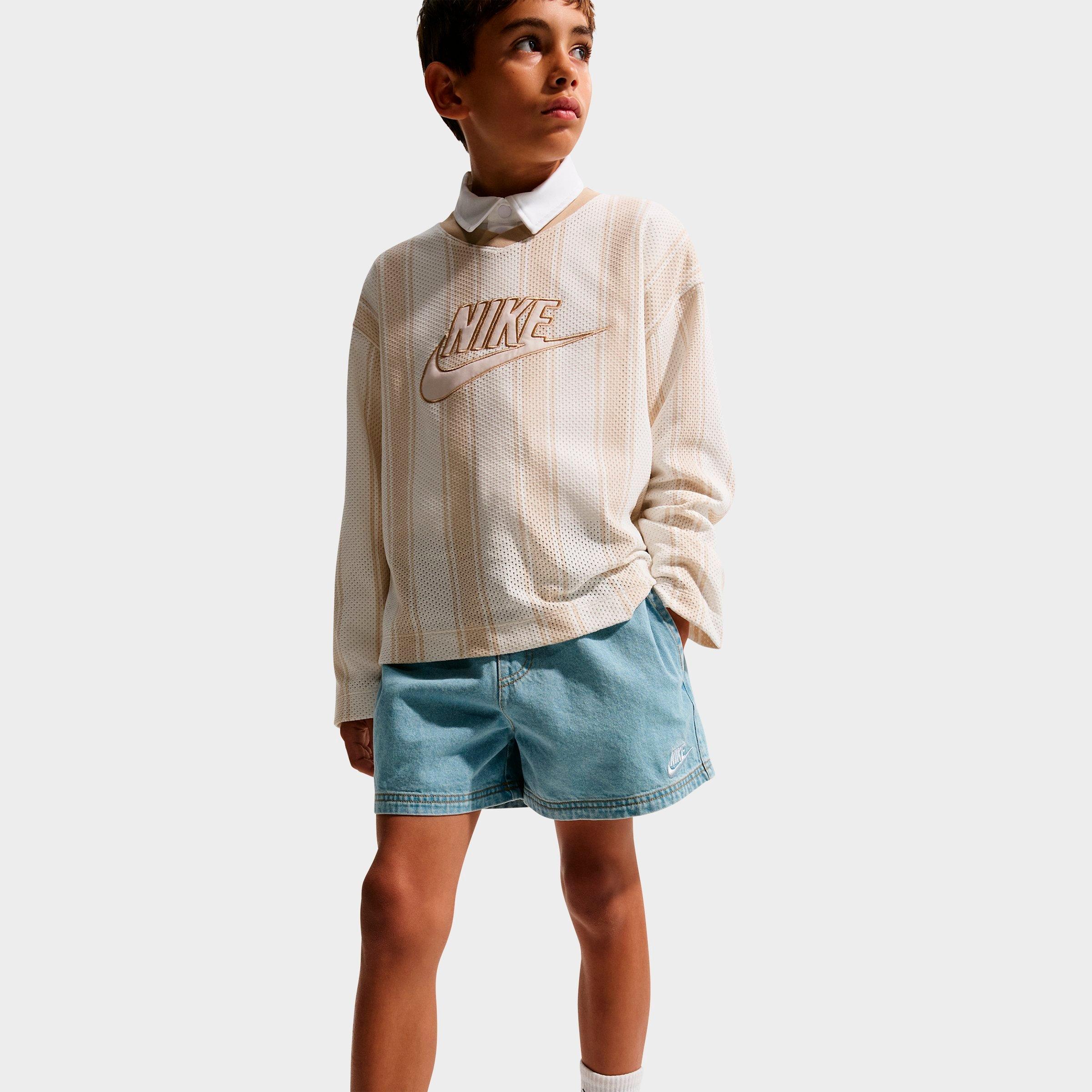 Big Kids' Nike Sportswear Collection Denim Shorts