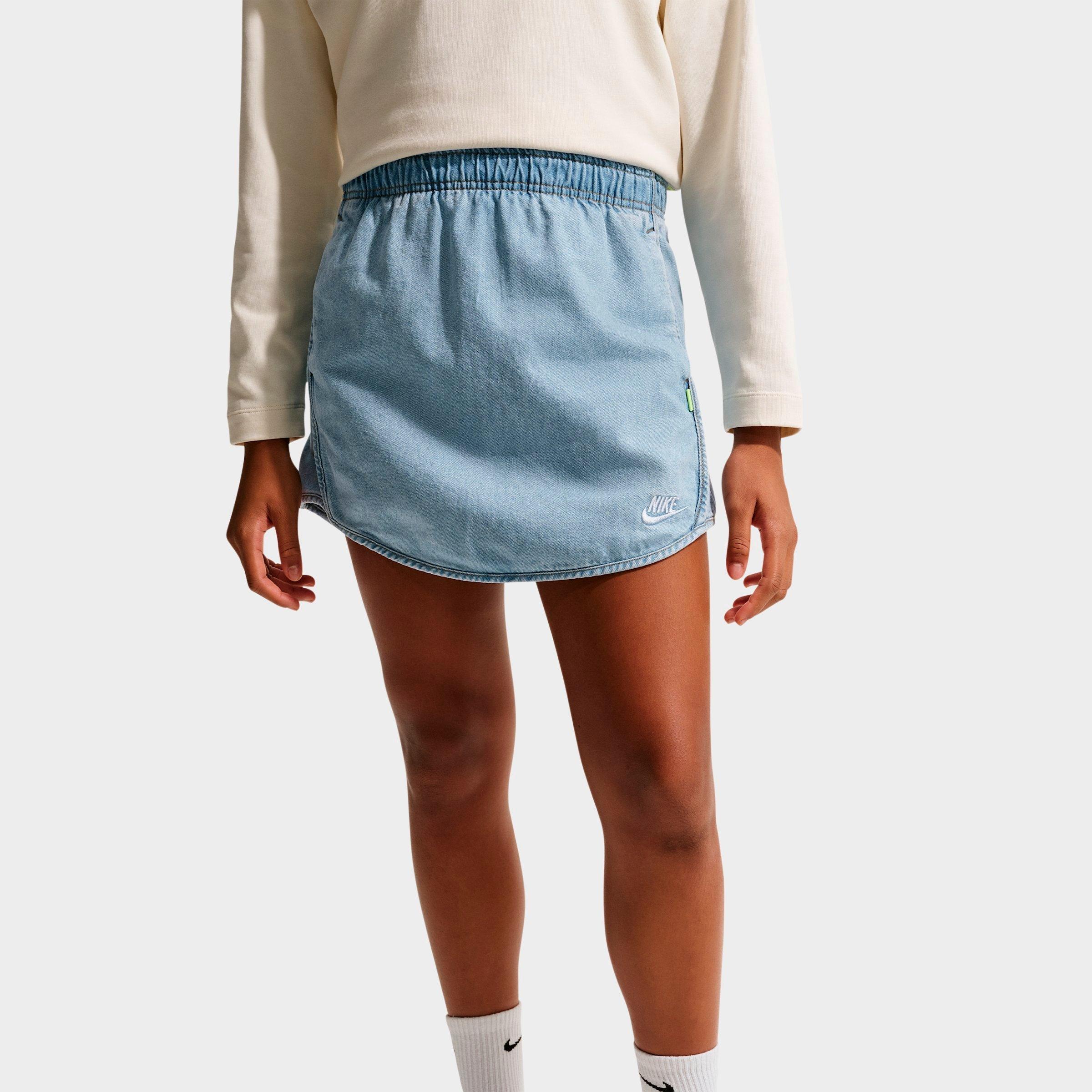 Girls' Big Kids' Nike Sportswear Collection Denim Skirt
