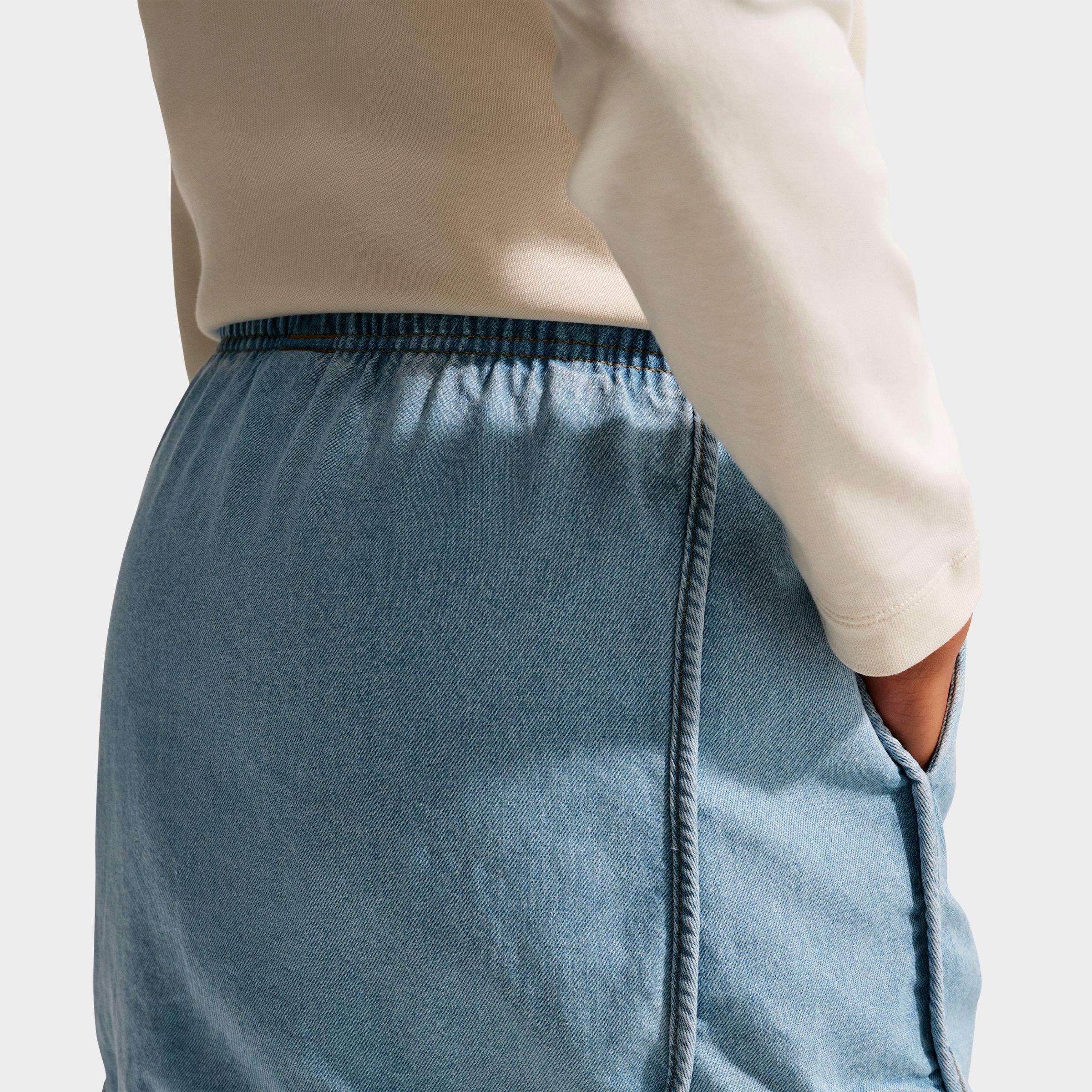 Girls' Big Kids' Nike Sportswear Collection Denim Skirt