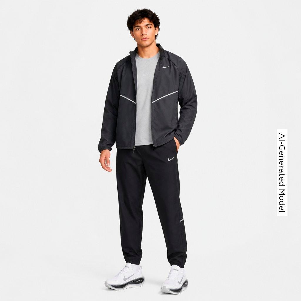 Men's Nike Miler Repel UV Protection Full-Zip Running Jacket