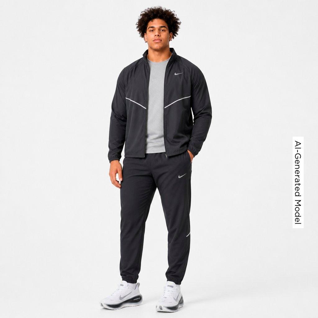 Men's Nike Miler Repel UV Protection Full-Zip Running Jacket