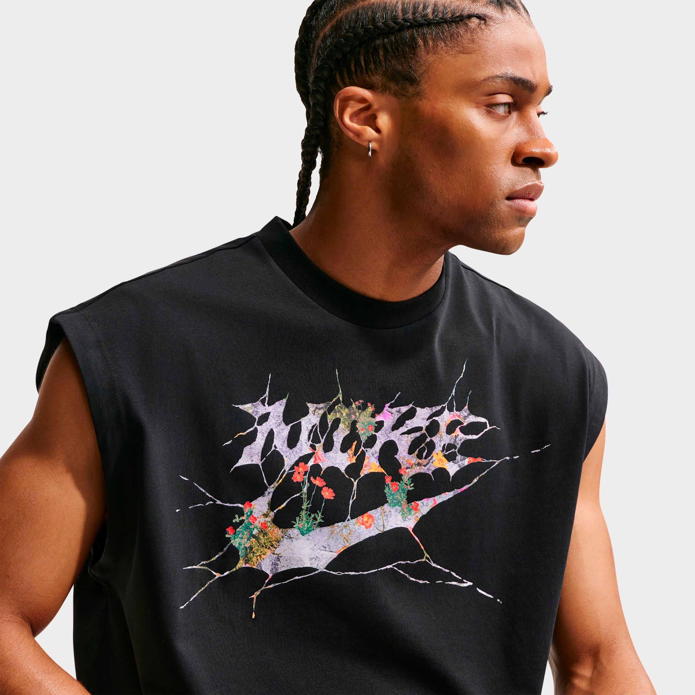 Men's Nike Standard Issue Dri-FIT Floral Graphic Sleeveless Basketball Top