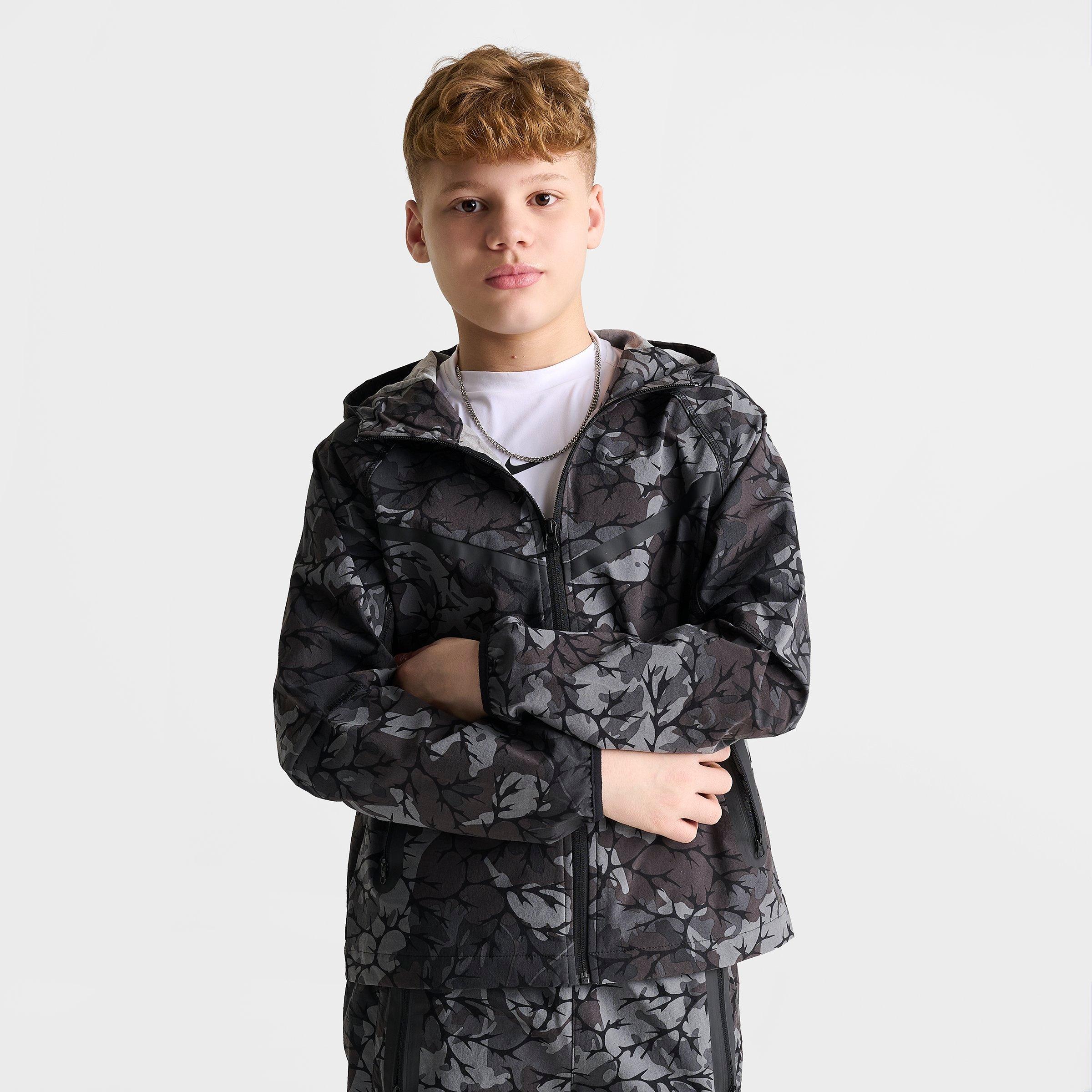 Big Kids' Nike Sportswear Tech Woven Full-Zip Jacket