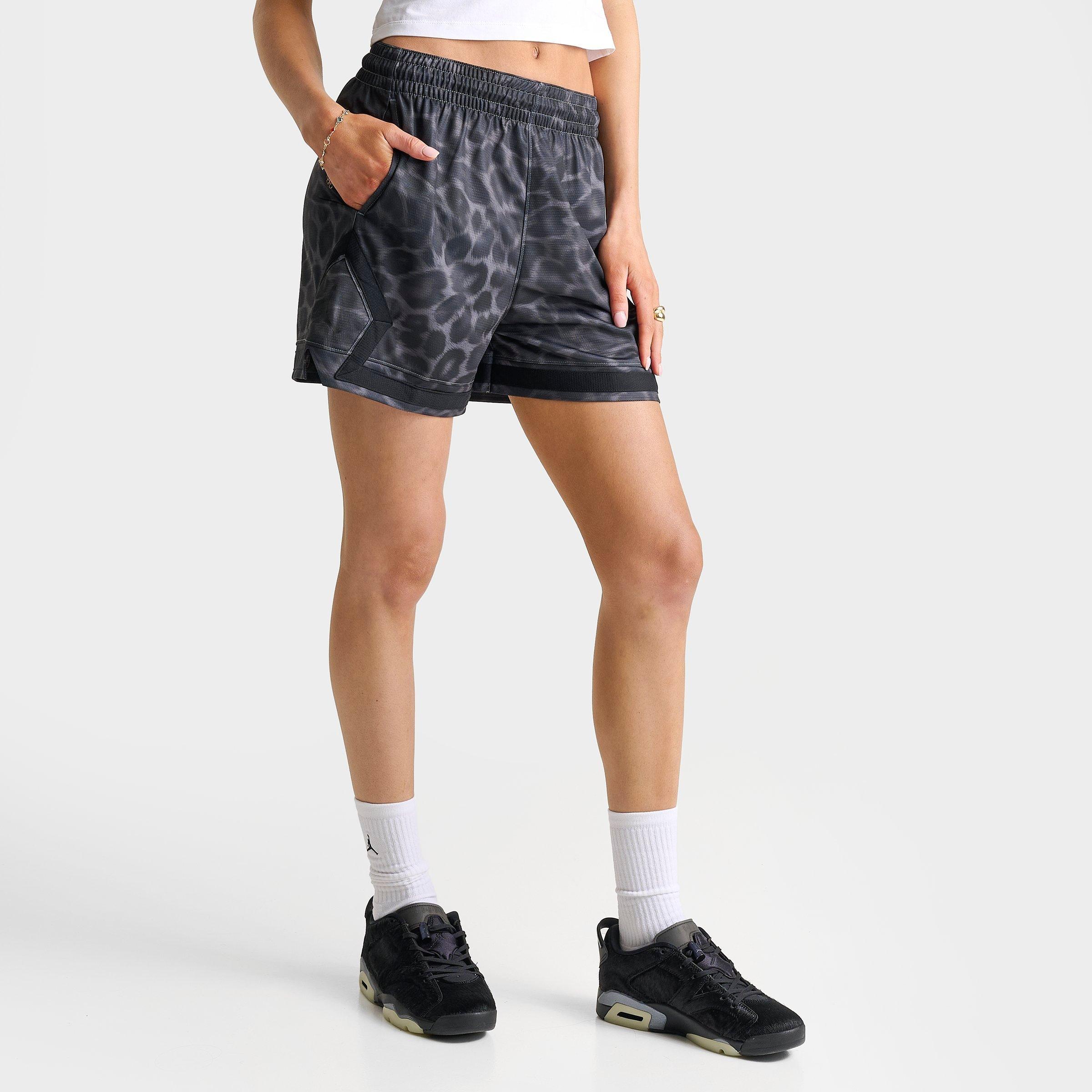Women's Jordan Sport Leopard Print 4" Diamond Basketball Shorts