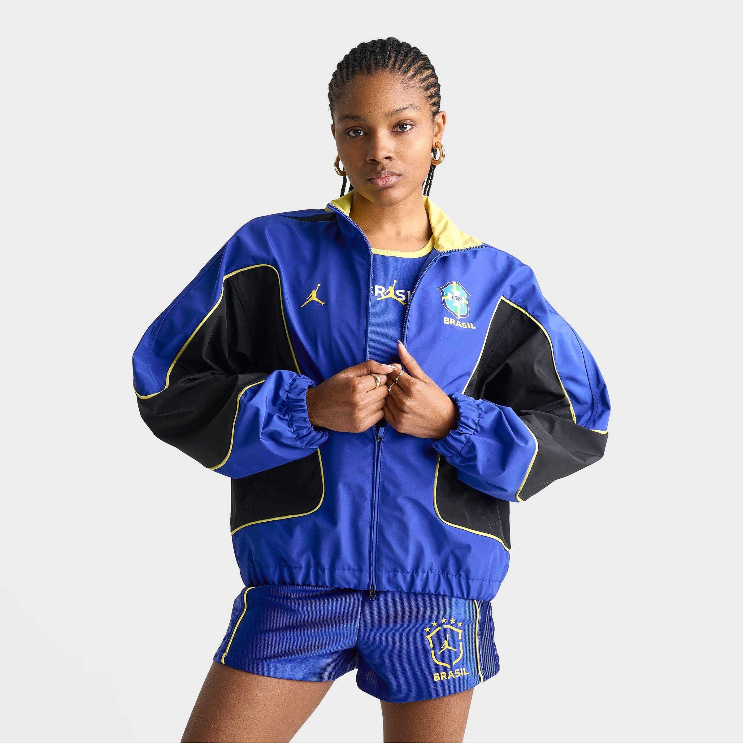 Women's Jordan Brooklyn Brazil Knit Full-Zip Track Jacket 