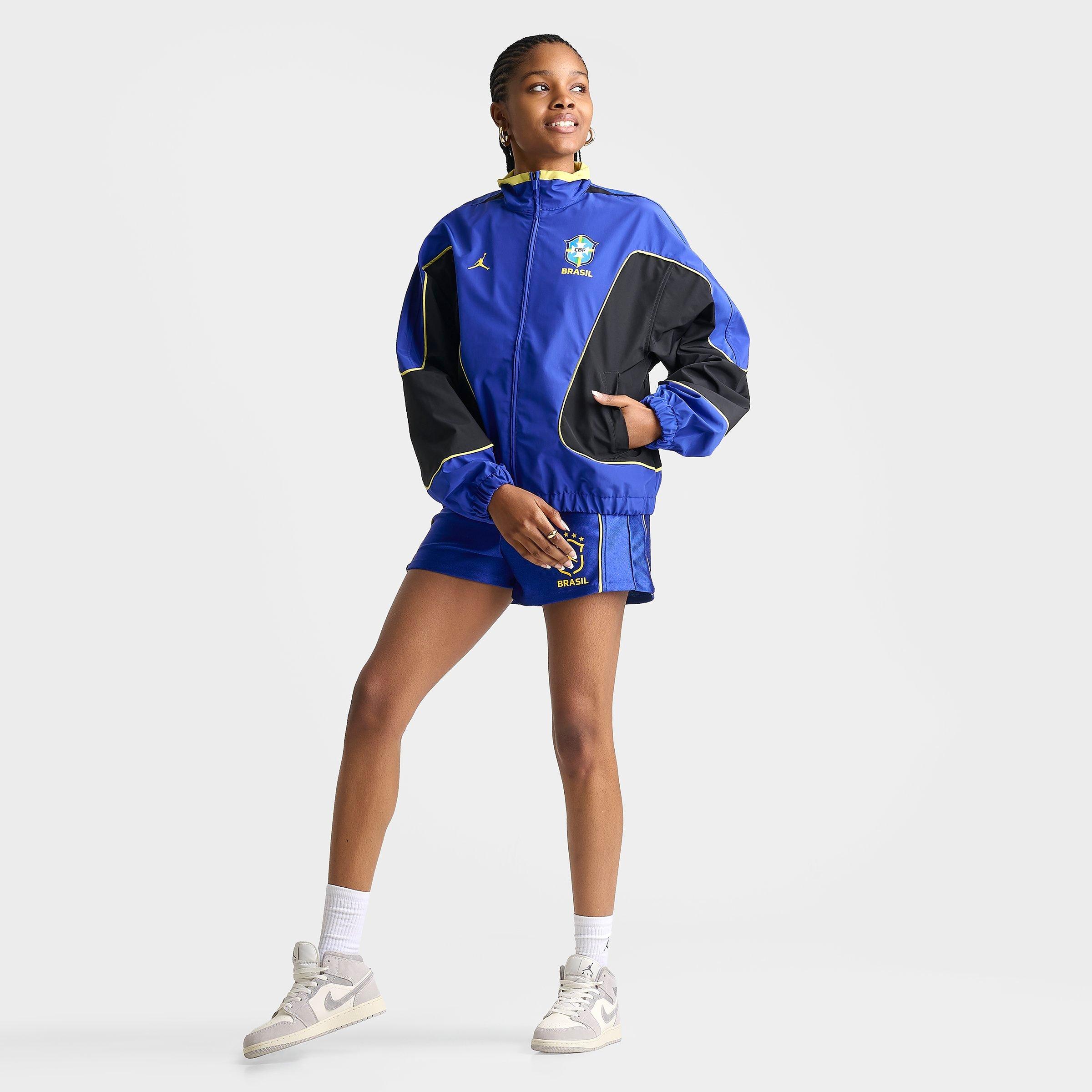 Women's Jordan Brooklyn Brazil Knit Full-Zip Track Jacket 