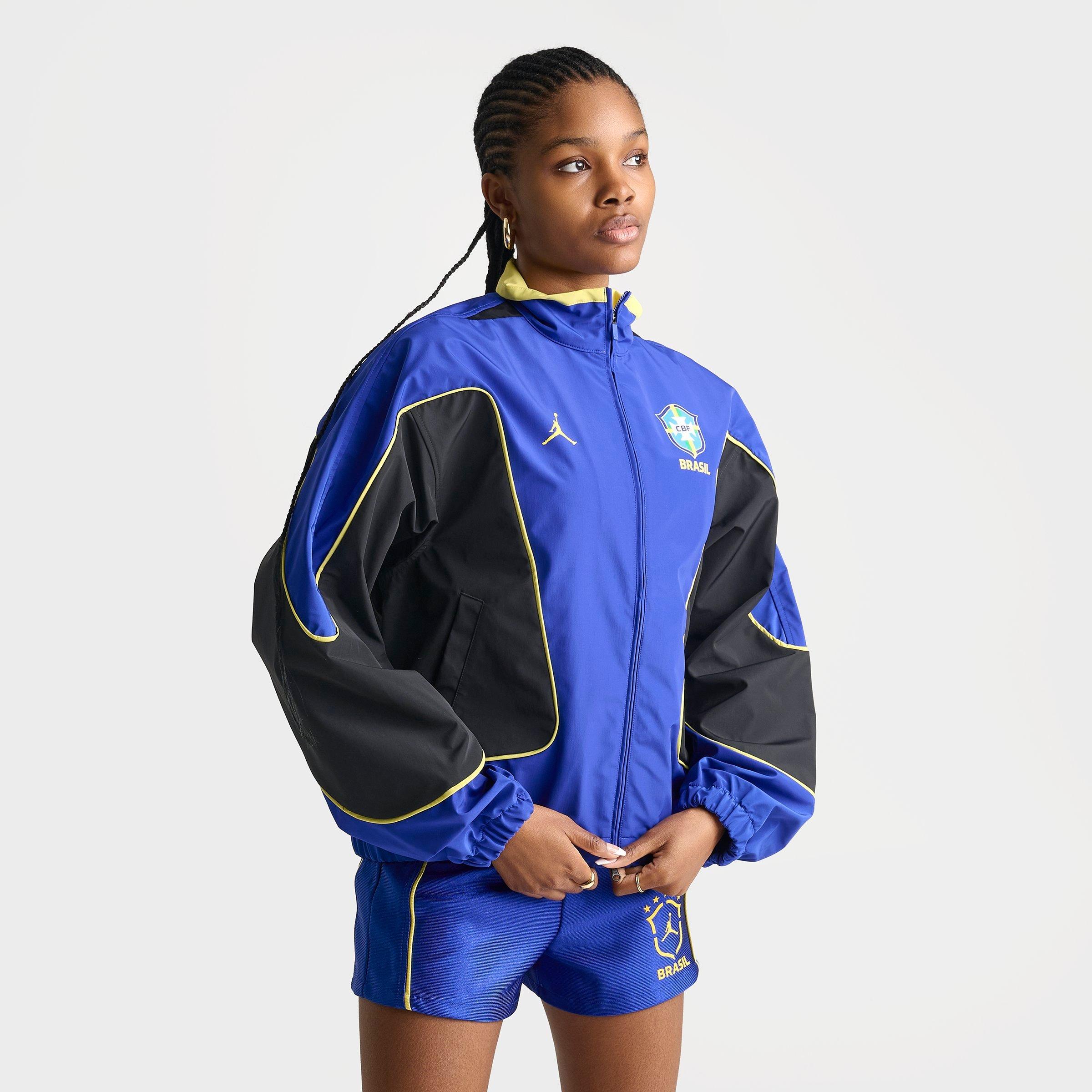 Women's Jordan Brooklyn Brazil Knit Full-Zip Track Jacket 