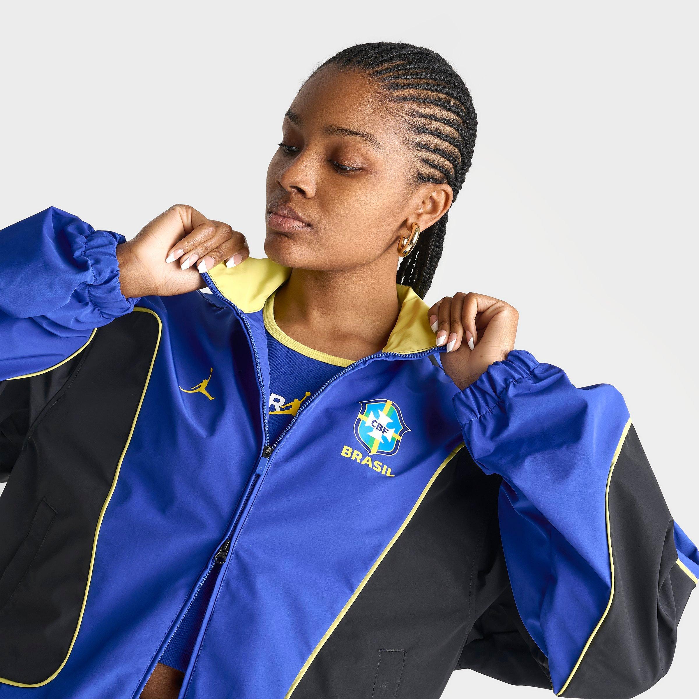 Women's Jordan Brooklyn Brazil Knit Full-Zip Track Jacket 