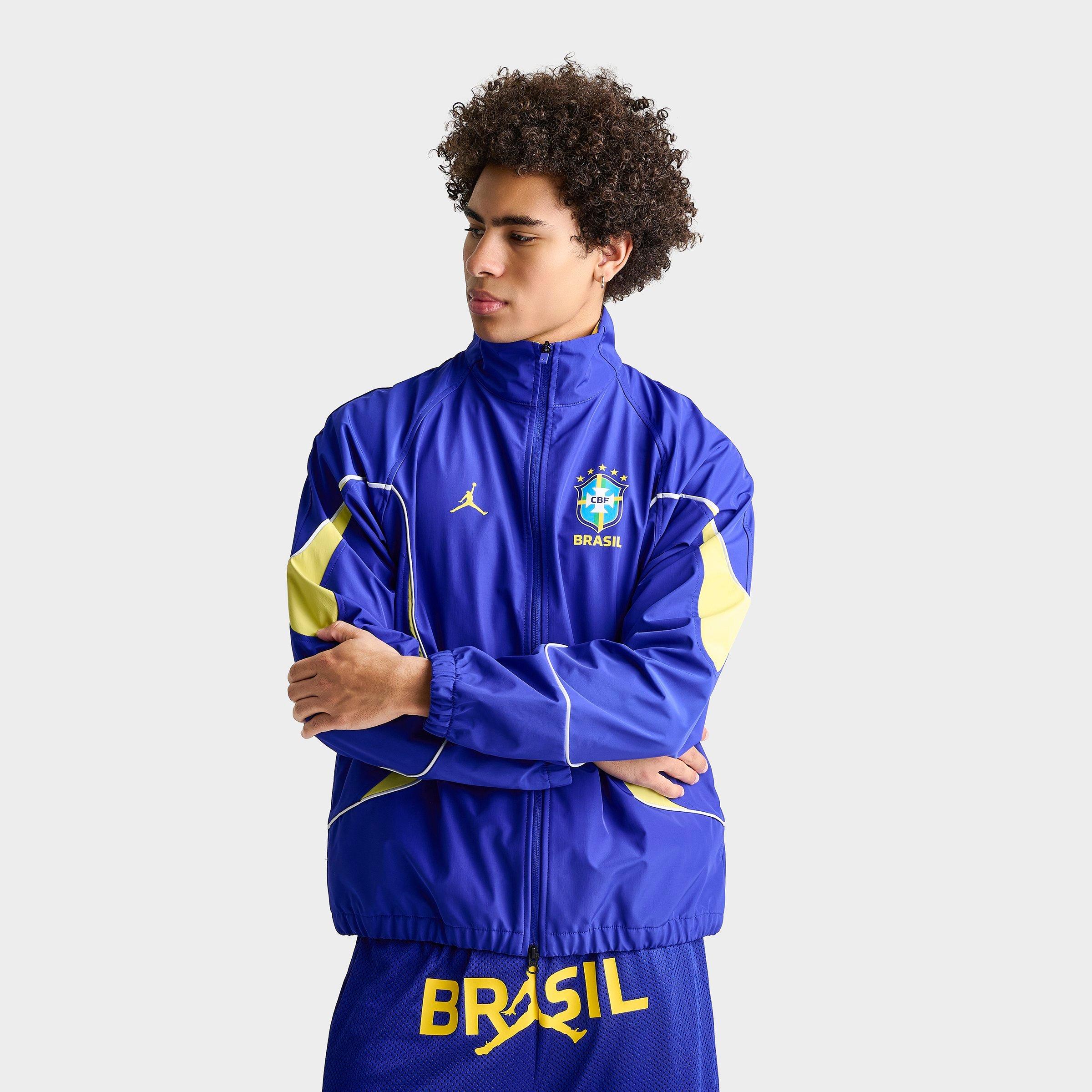 Men's Jordan Brazil Soccer Anthem Jacket | JD Sports