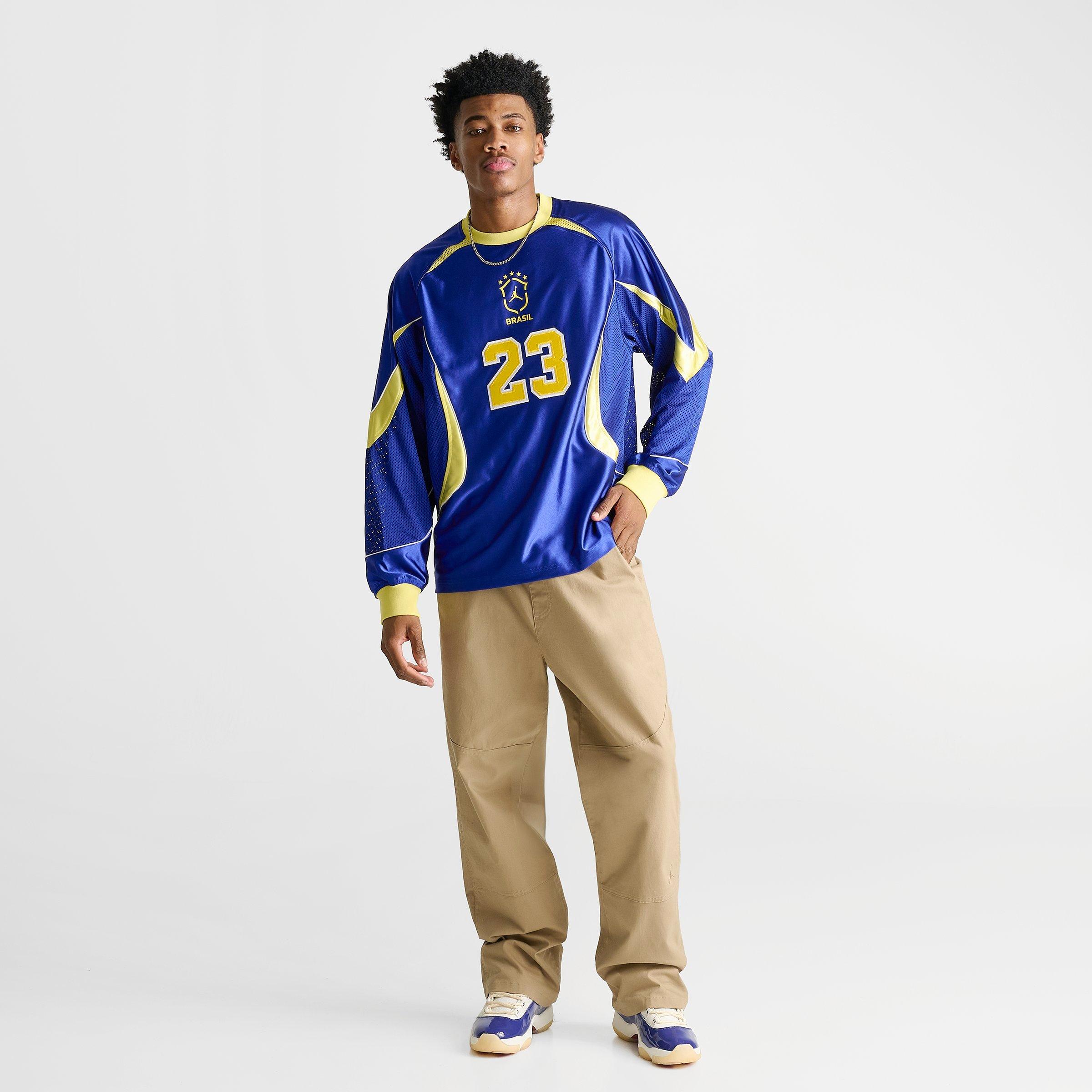 Men's Jordan Brazil Long-Sleeve Goalkeeper Soccer Jersey