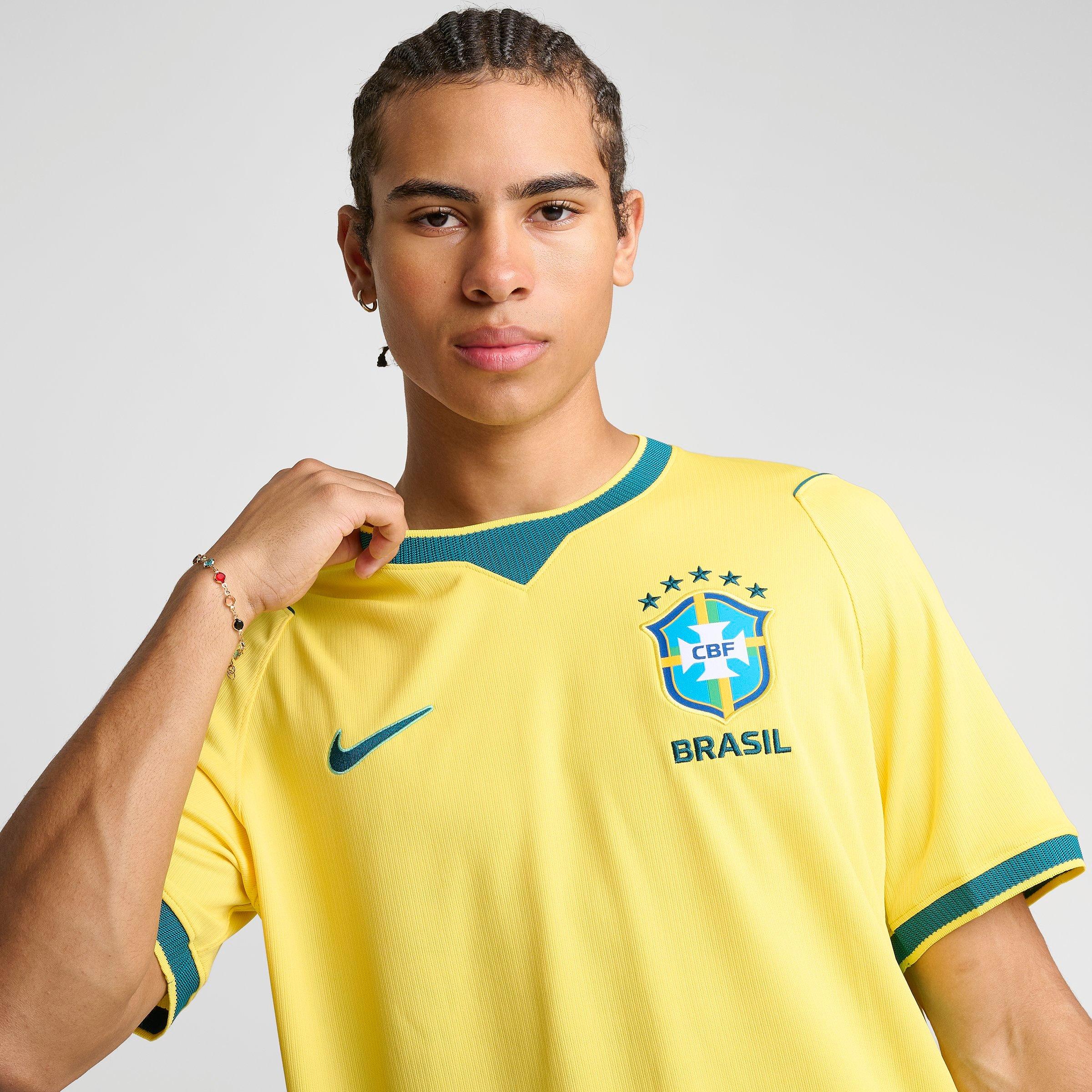 Men's Nike Brazil 2026 Stadium Home Dri-FIT Replica Soccer Jersey
