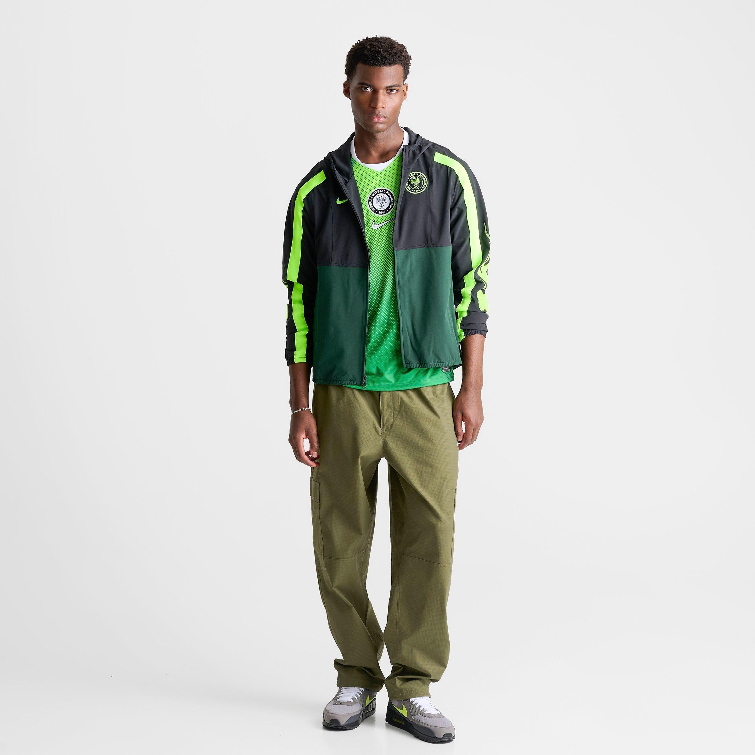 Men's Nike Nigeria Energy Dri-FIT Soccer Full-Zip Woven Jacket