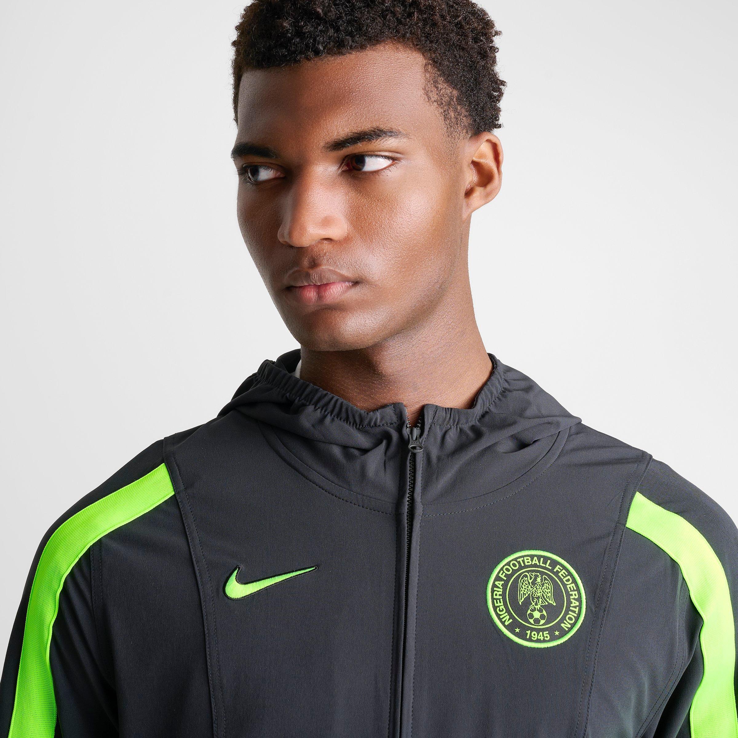 Men's Nike Nigeria Energy Dri-FIT Soccer Full-Zip Woven Jacket
