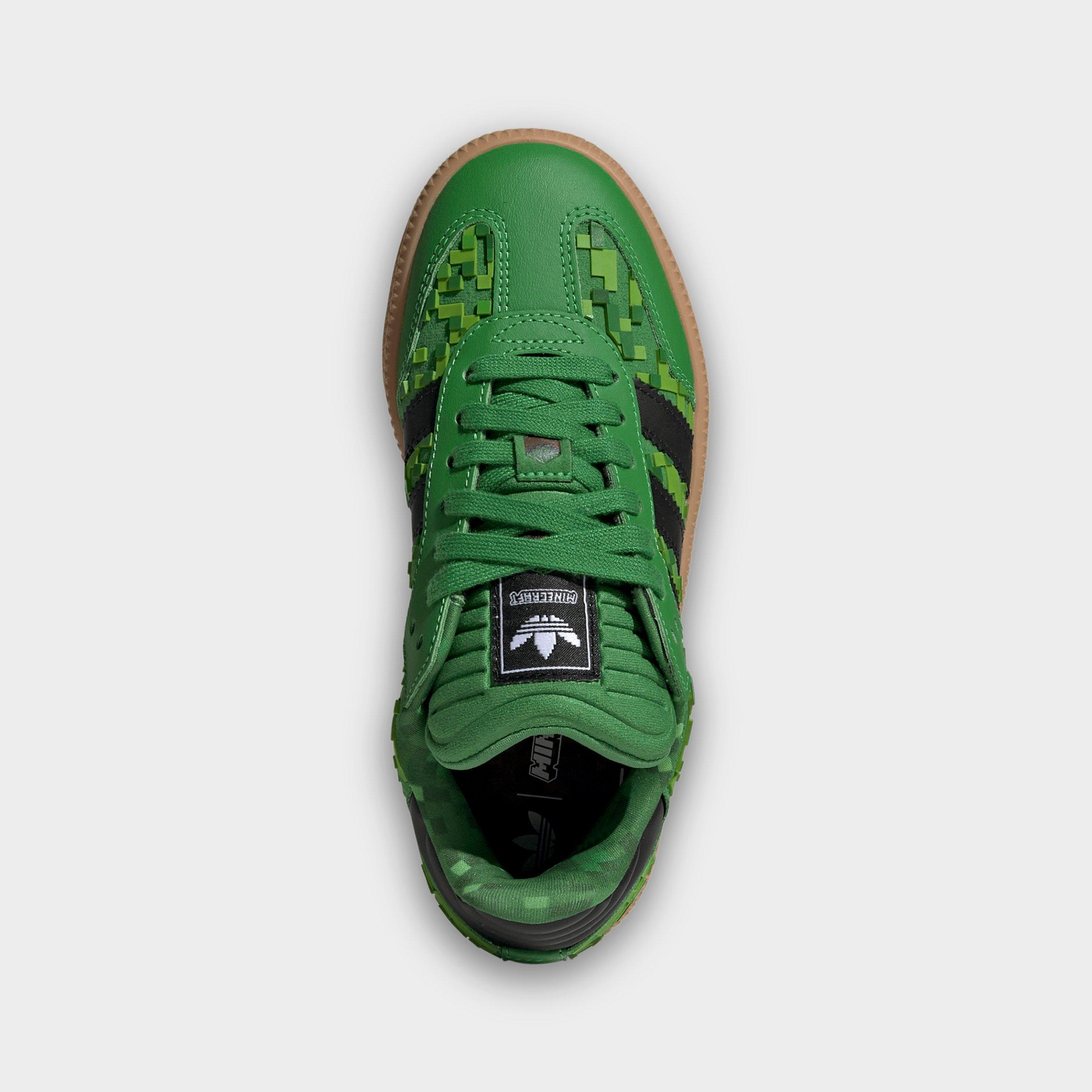 Big Kids' adidas Originals x Minecraft Samba XLG Casual Shoes